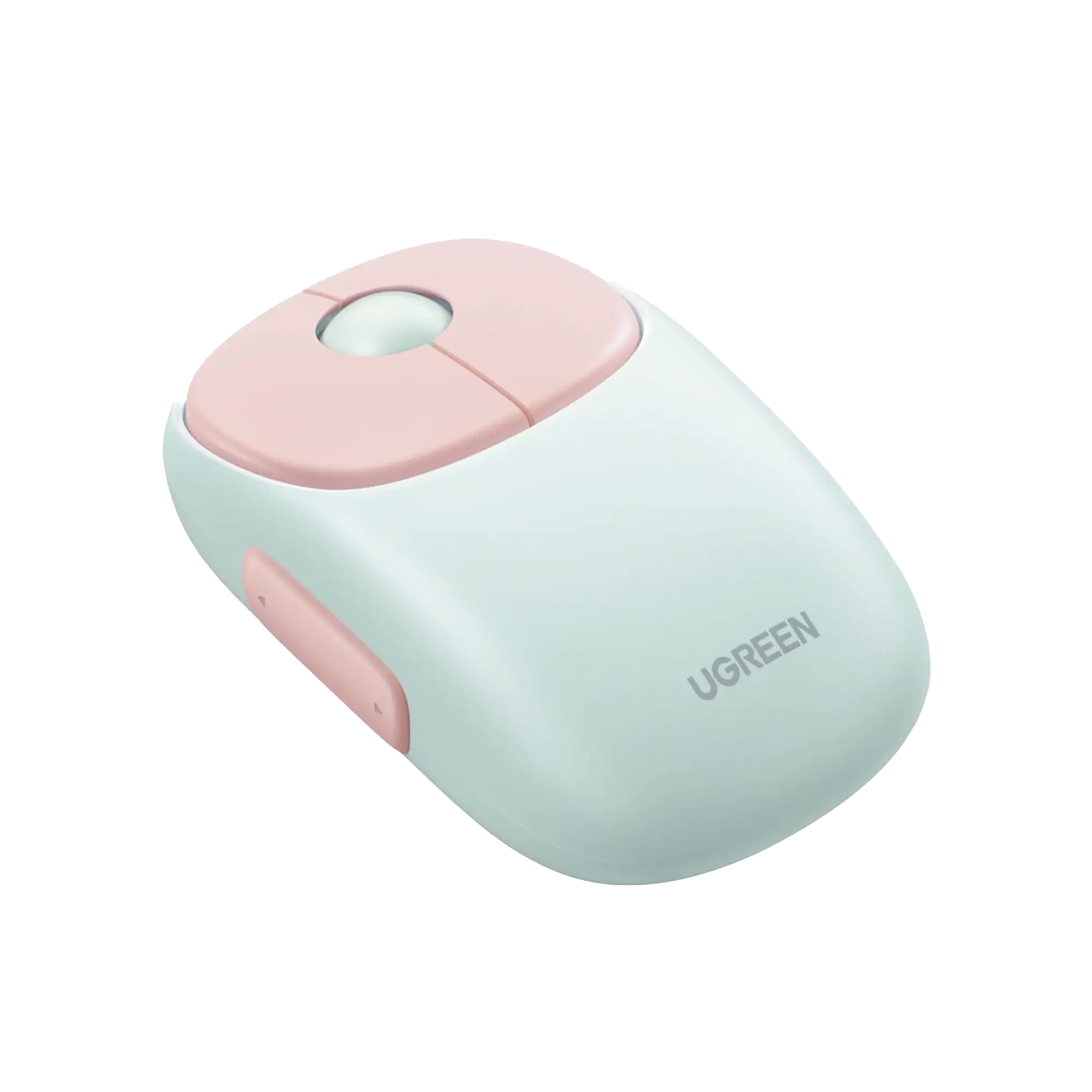 Mouse Inalámbrico FUN | Recargable| 2.4G & Bluetooth | 4 Niveles de DPI | Silencioso | Ergonómico | 5 Botones | Compatible con Windows, macOS 10.5, Android iOS Linux y Chrome OS | Color Rosa.