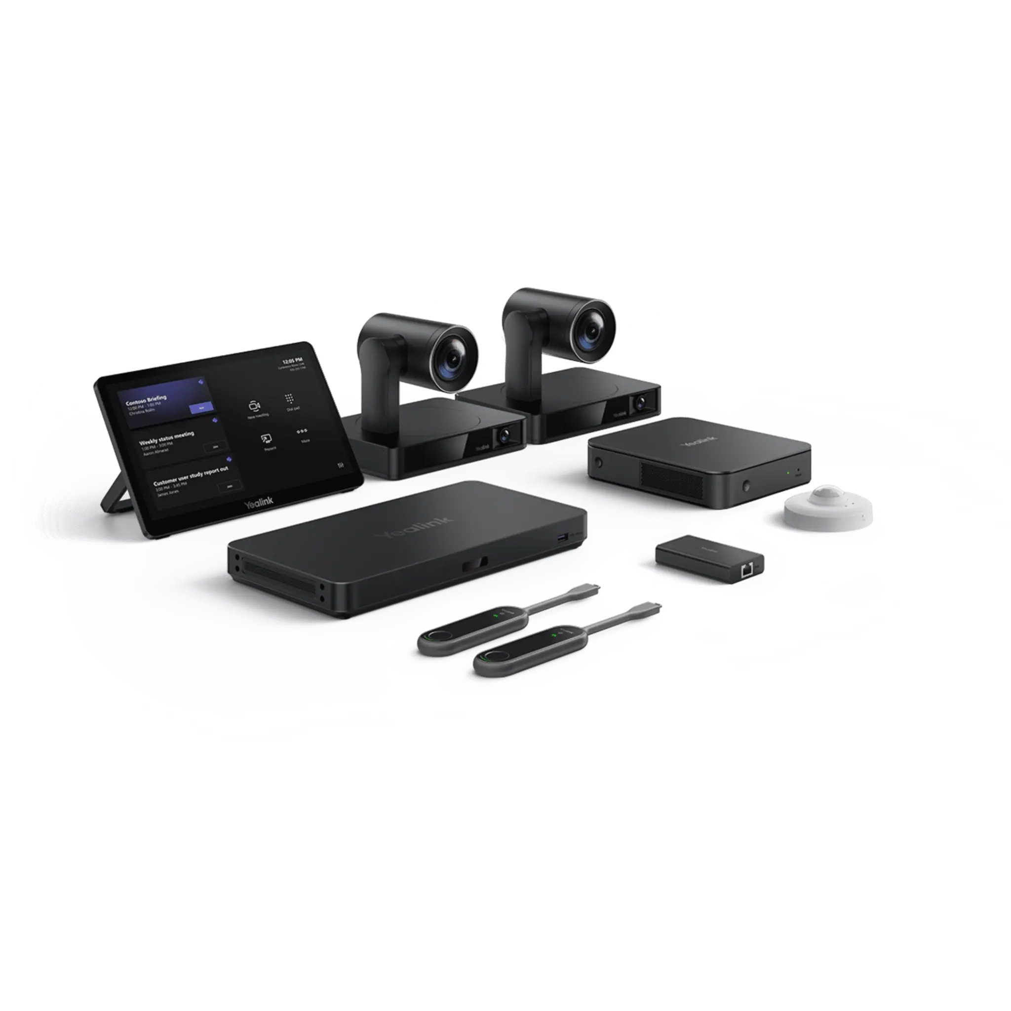 Sistema de Videoconferencia Yealink MVCS90 para Microsoft Teams Rooms ideal para Salas Grandes con Seguimiento Inteligente y Audio Profesional.