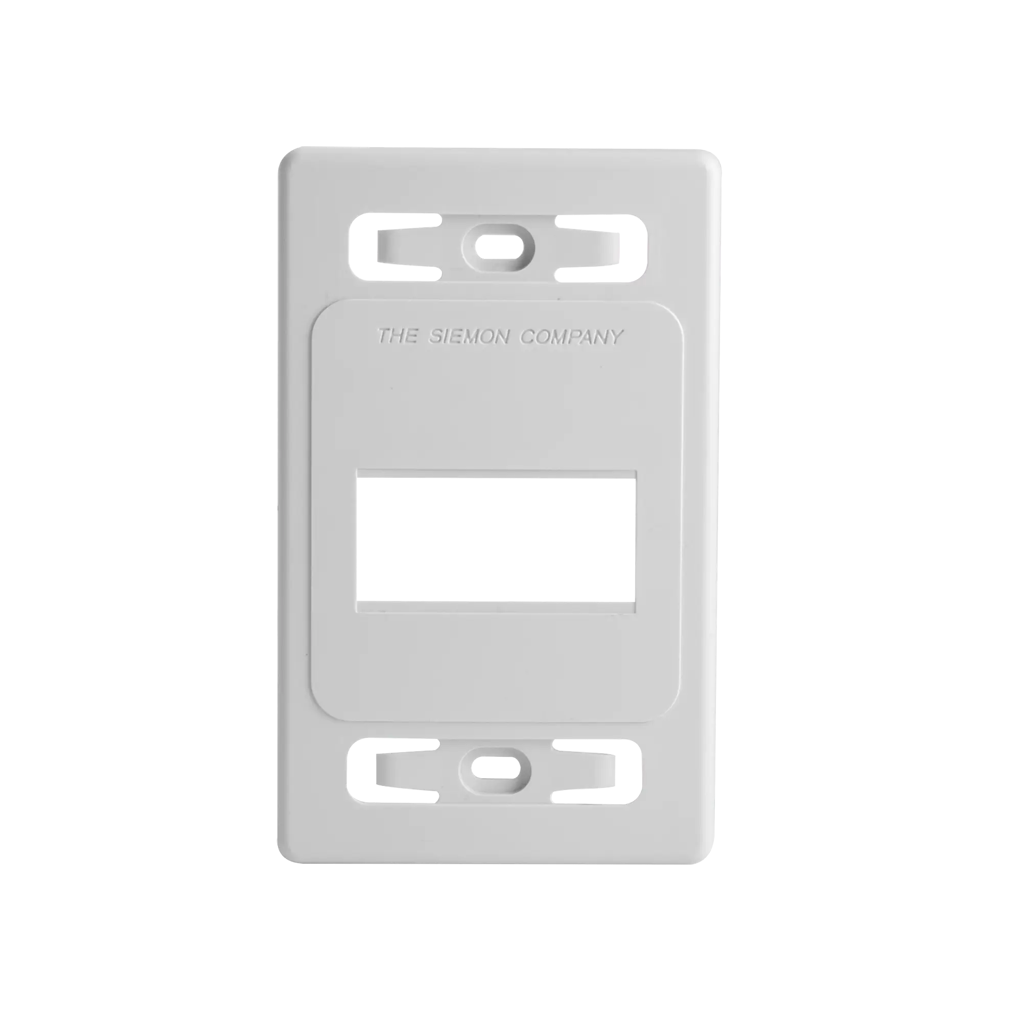 Placa de pared modular MAX, de 3 salidas, color blanco, version bulk (Sin Empaque Individual)