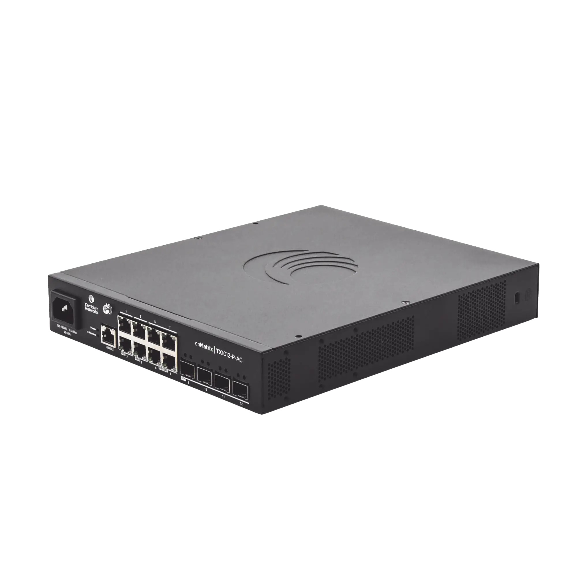 Switch cnMatrix TX1012-AC-P PoE Ideal para WISP / 8 Puertos Gigabit PoE + 4 SFP+ / PoE Budget 200W /Capa 2 y Capa 3 / Gestión Gratuita Desde la Nube