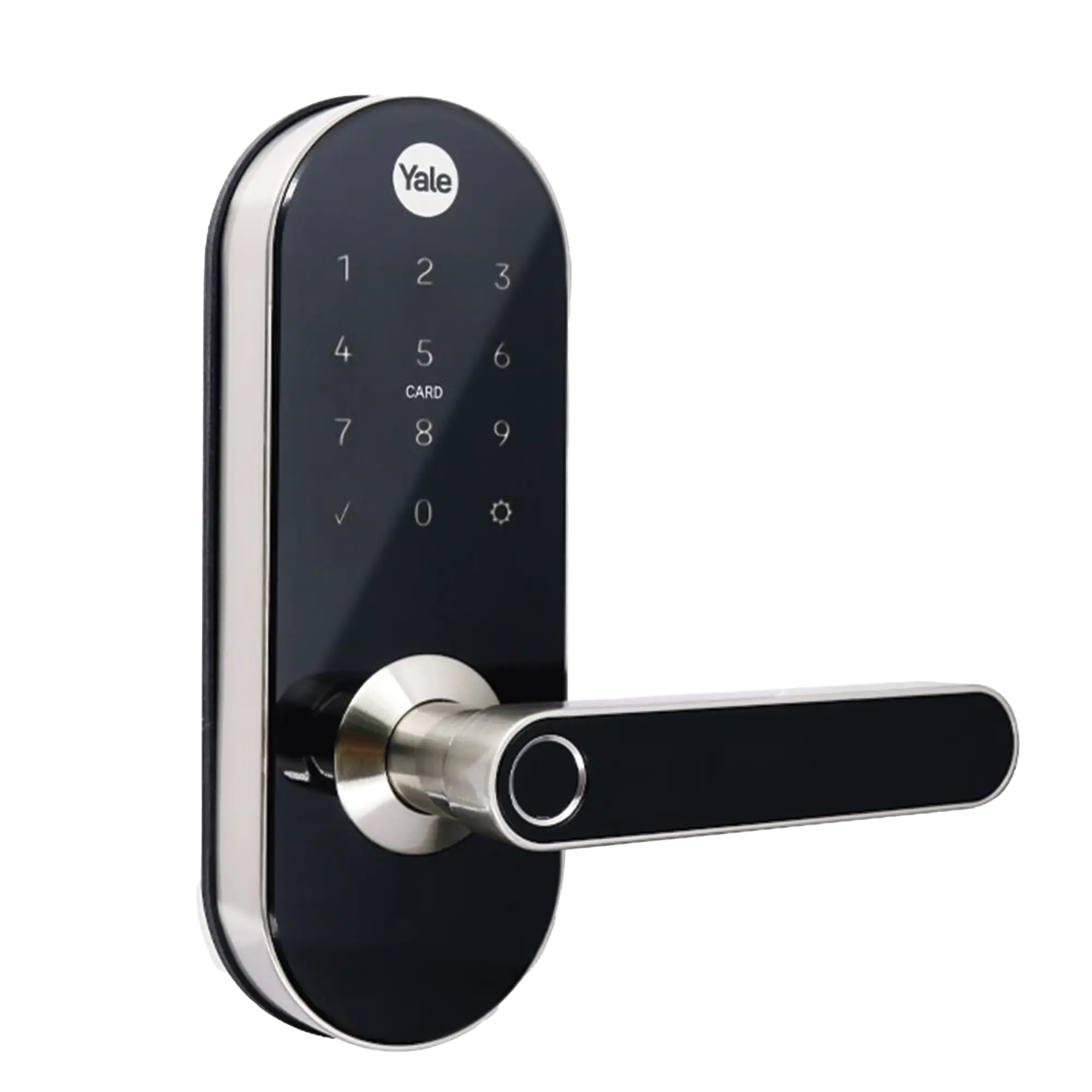 Cerradura Digital  YMC420 / con Teclado Táctil / lector de Tarjetas / Huellas /  Incluye HUB / compatible con YALE CONNECT