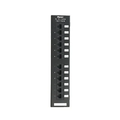 Panel de Parcheo de Impacto 110, CategorĂa 5e, Montaje en Pared Usando Accesorio WB89D, de 12 Puertos