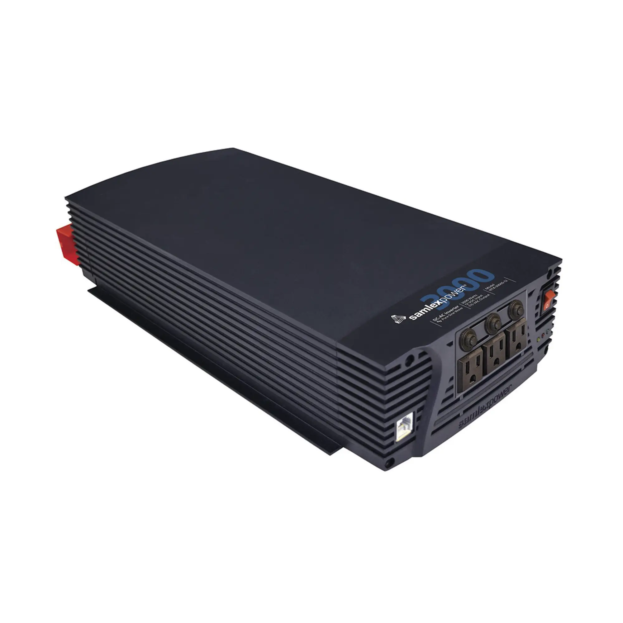 Inversor de Corriente de Onda Senoidal Pura 3000 W / 12 Vcc / Salida GFCI 120VCA