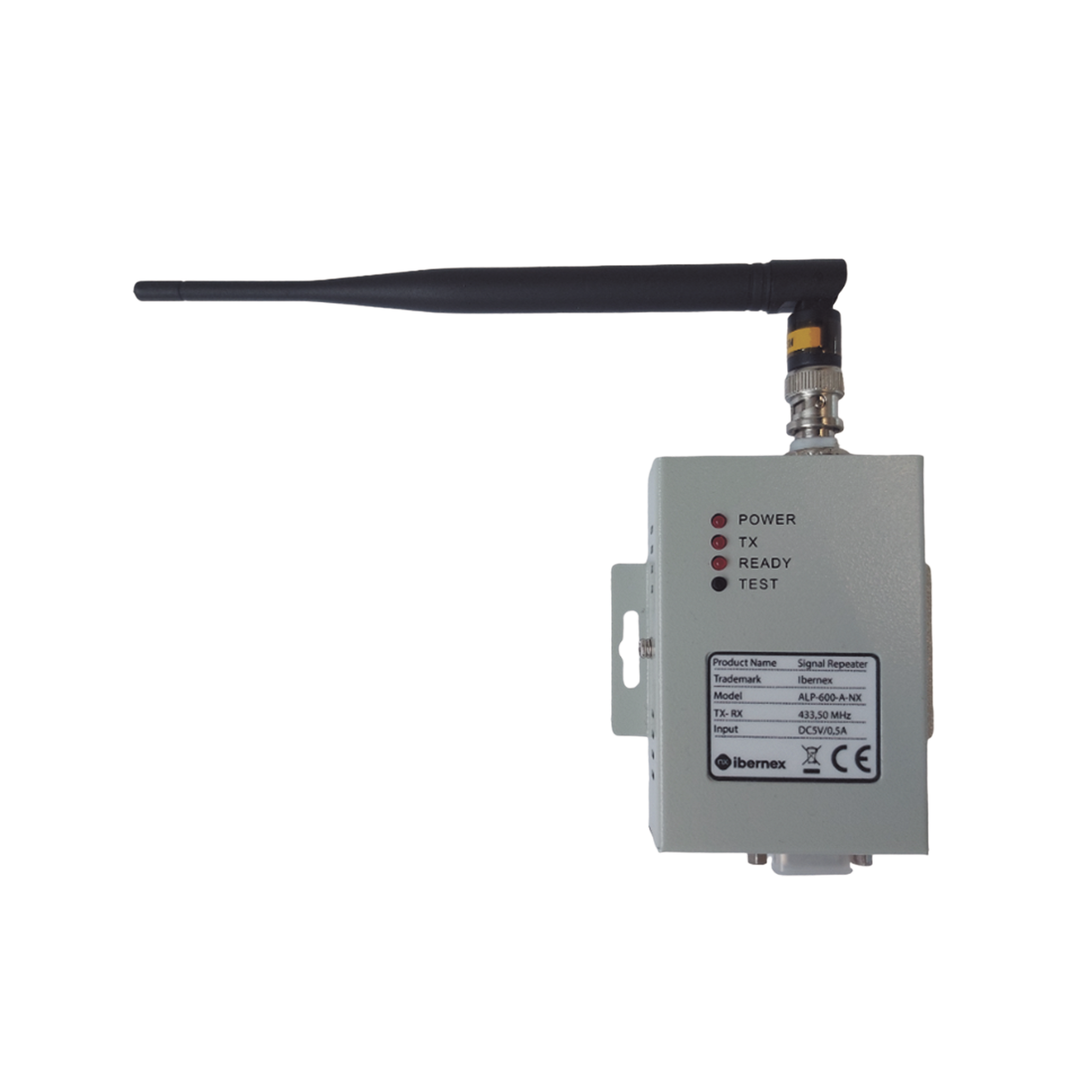 Repetidor y Amplificador de Señal Inalámbrico / Modulación FSK / Dimensiones 100x75x25 mm / Peso 0.24 kg / Alimentación 5 V CC o 220 V CA / ABS Antibacteriano