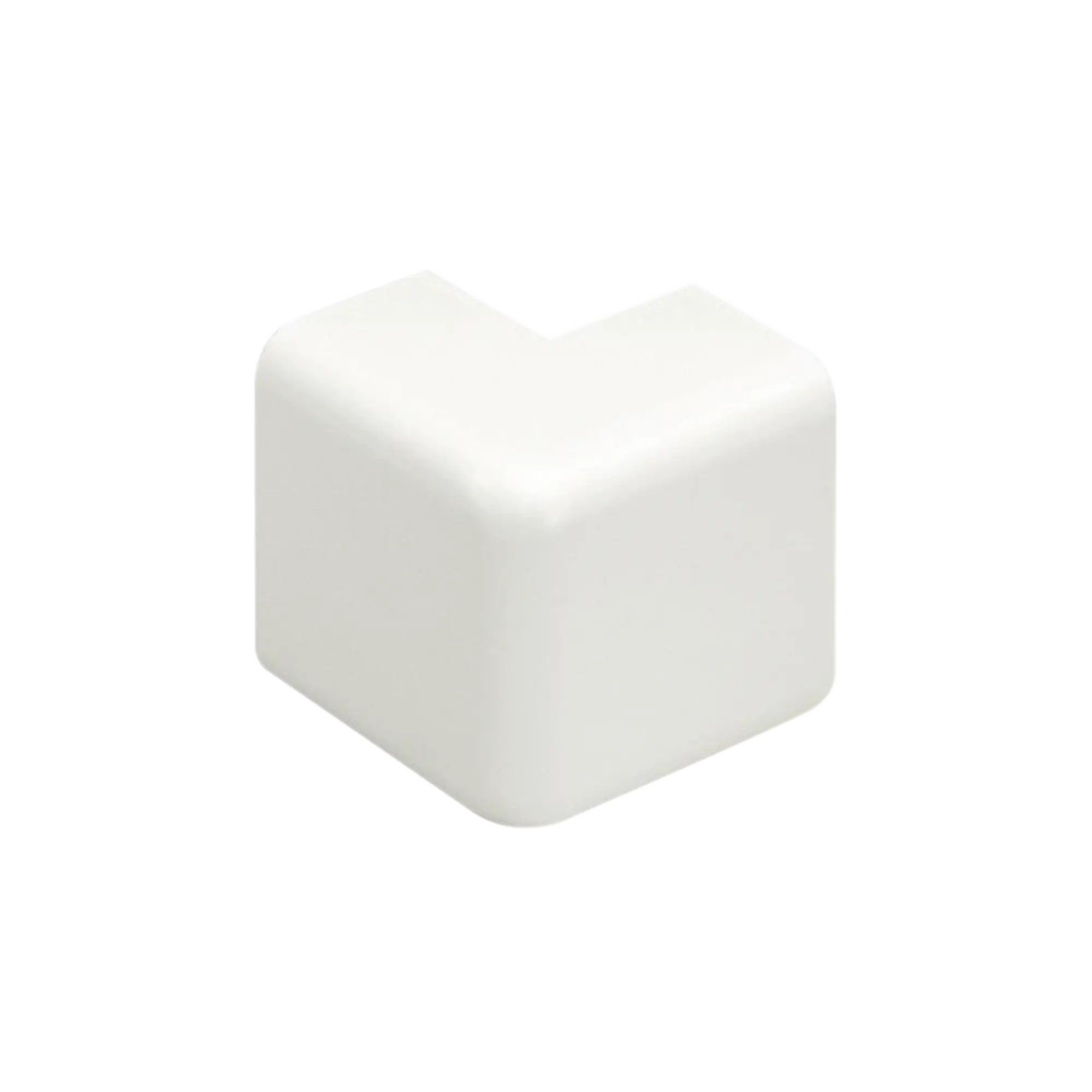 Esquinero exterior, para uso con canaleta LD10, material ABS, Color Blanco Mate
