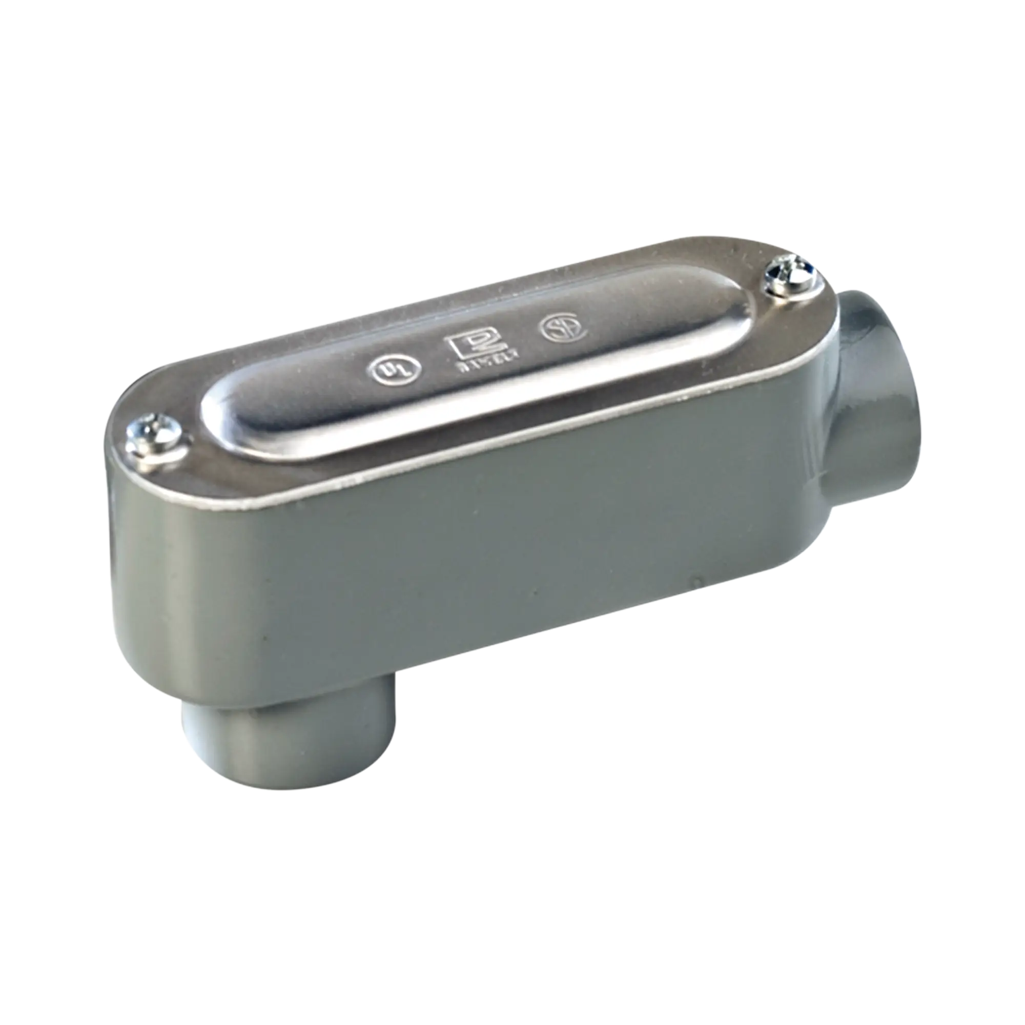 Caja Condulet tipo LB de 3/4" (19.05 mm) Incluye tapa y tornillos.