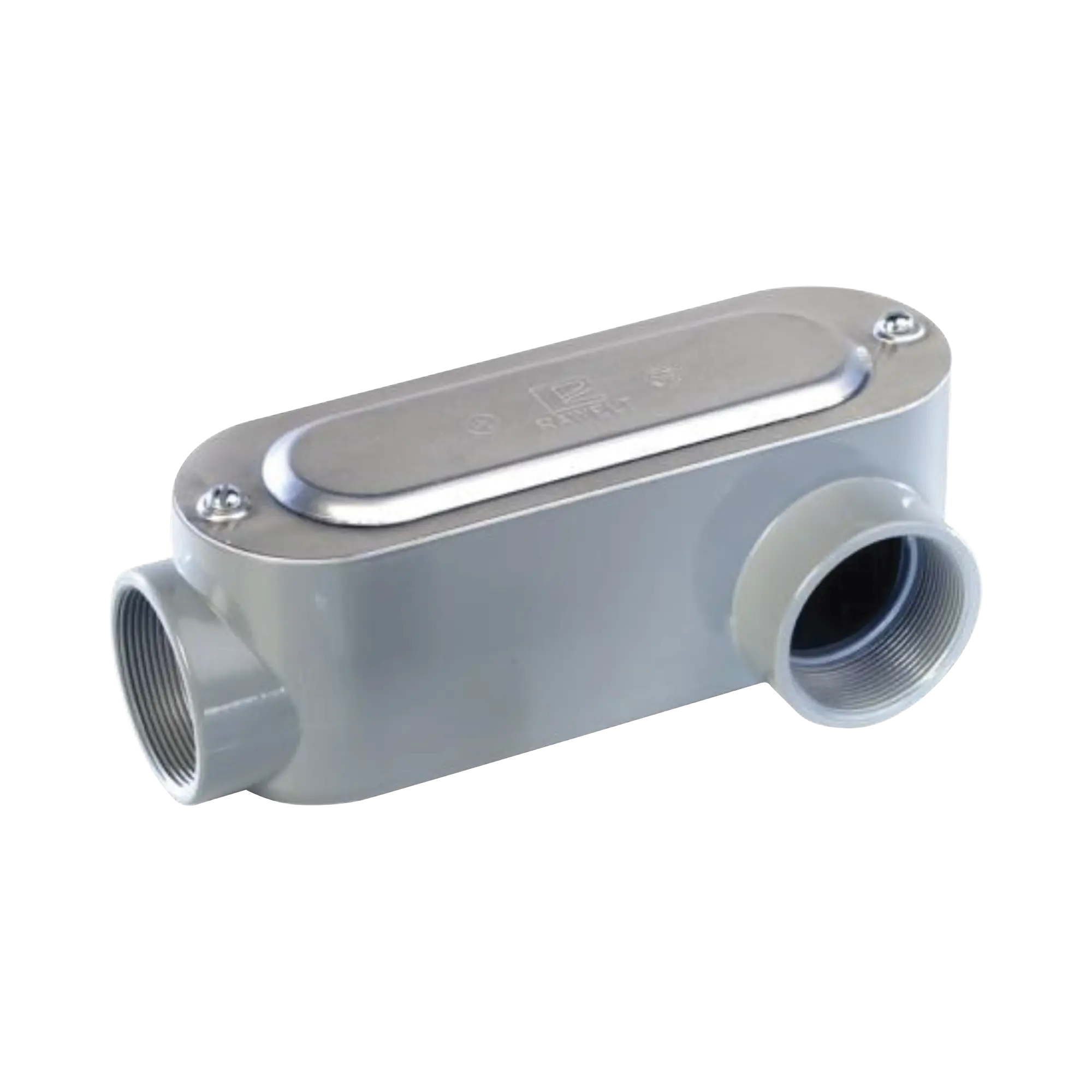 Caja Oval Roscada tipo LL de 2″ (50.8 mm) / Incluye tapa y tornillos.