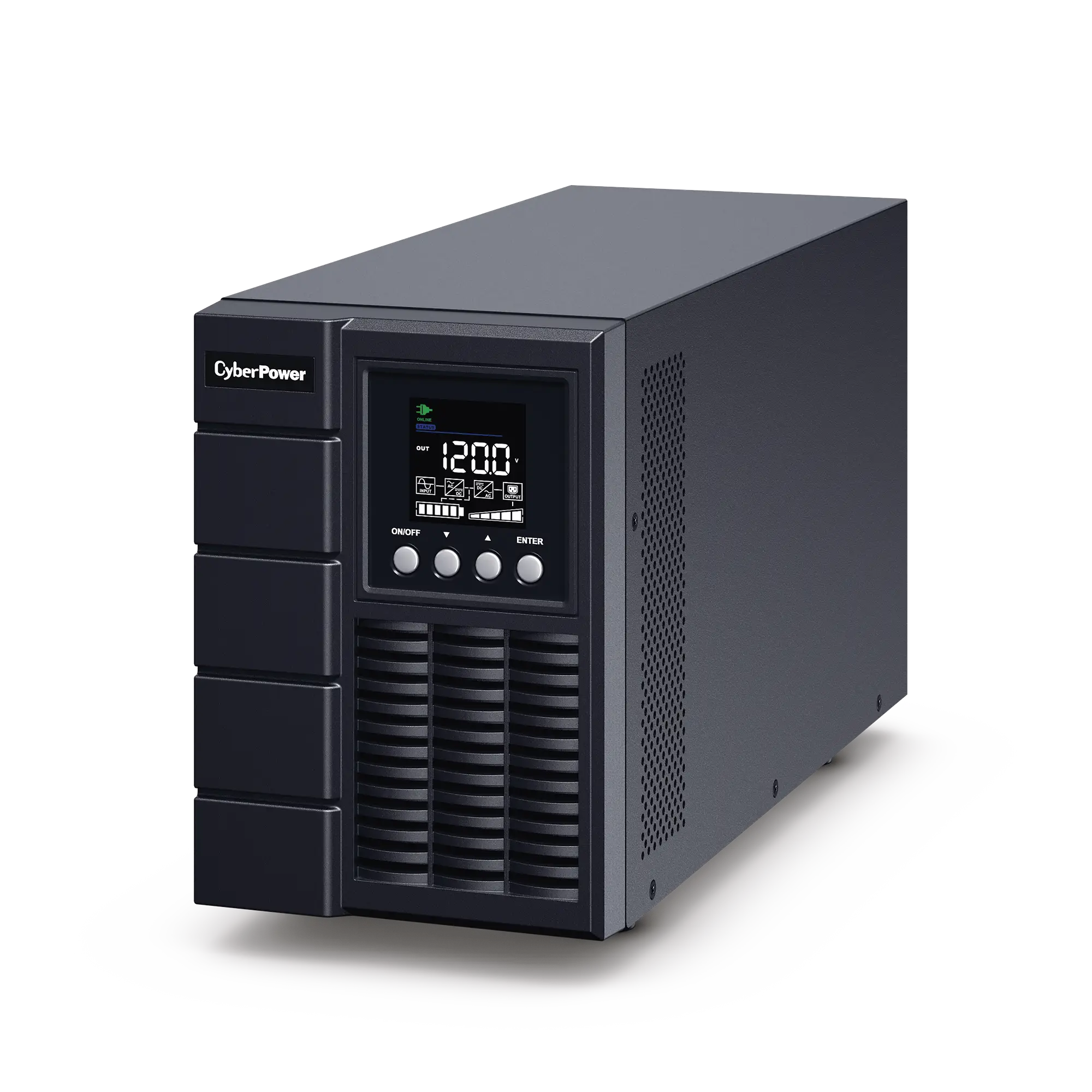 UPS de 2000 VA/1800 W, Online Doble Conversión, Entrada 120 Vca NEMA 5-20P, Onda Senoidal Pura, Tipo Torre, Con 6 Tomas NEMA 5-20R