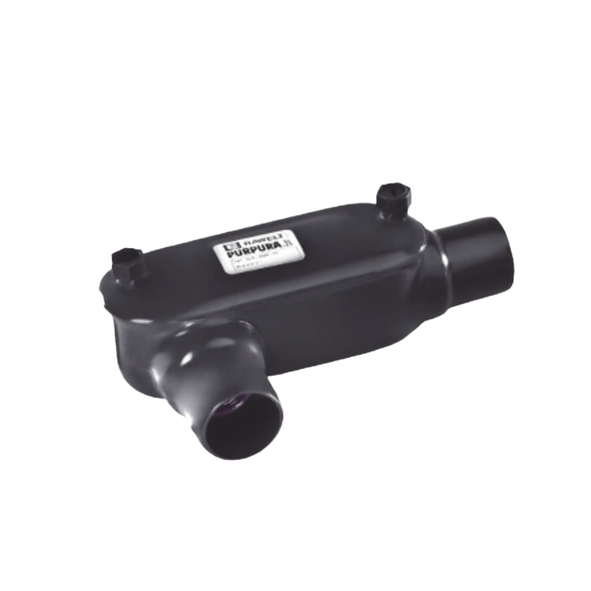 Caja Condulet tipo T con recubrimiento exterior de PVC de 3/4" (19 mm).