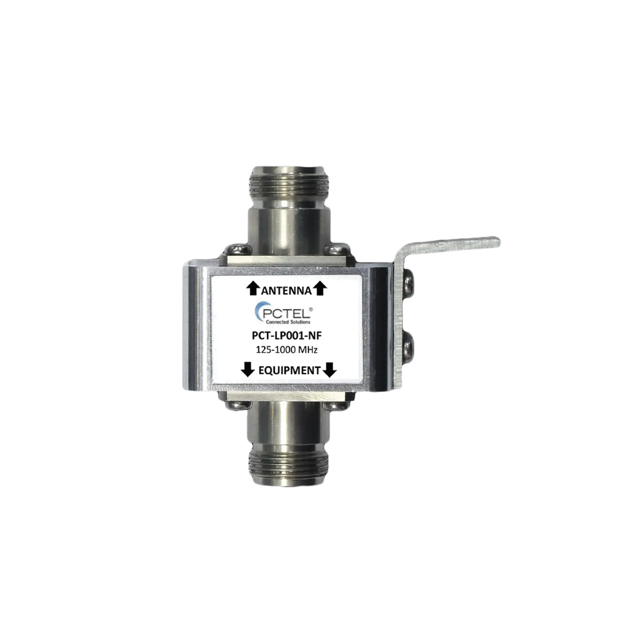 Protector Coaxial con ceja frontal, conectores N hembra