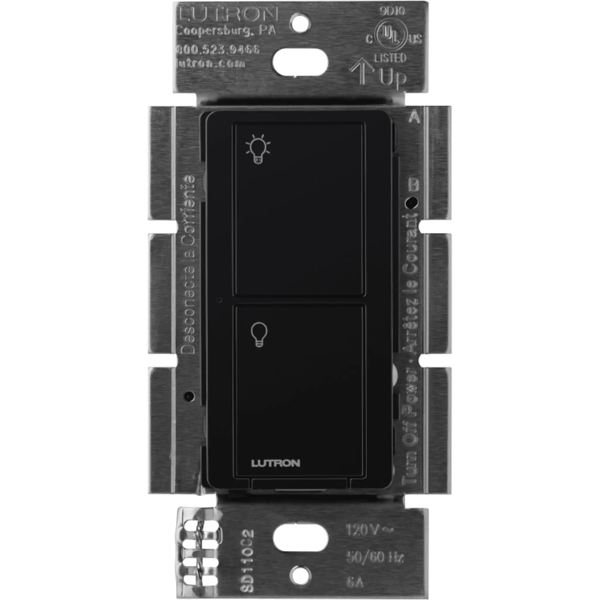 (Caseta Wireless) Interruptor Inteligente On/Off, No requiere cable neutro. 5A / 110-277V