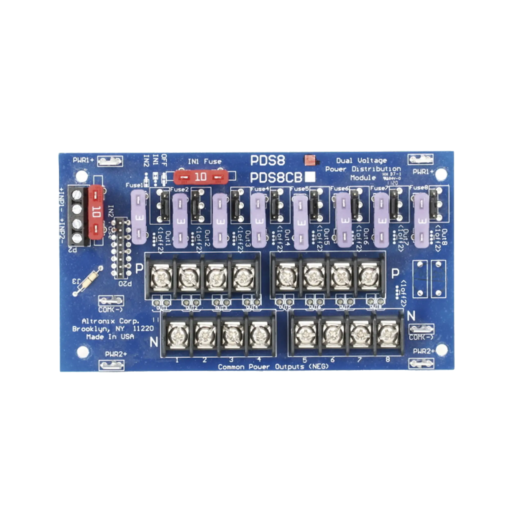 MODULOS PARA DISTRIBUCION DE ENERGIA DE ENTRADA DOBLE