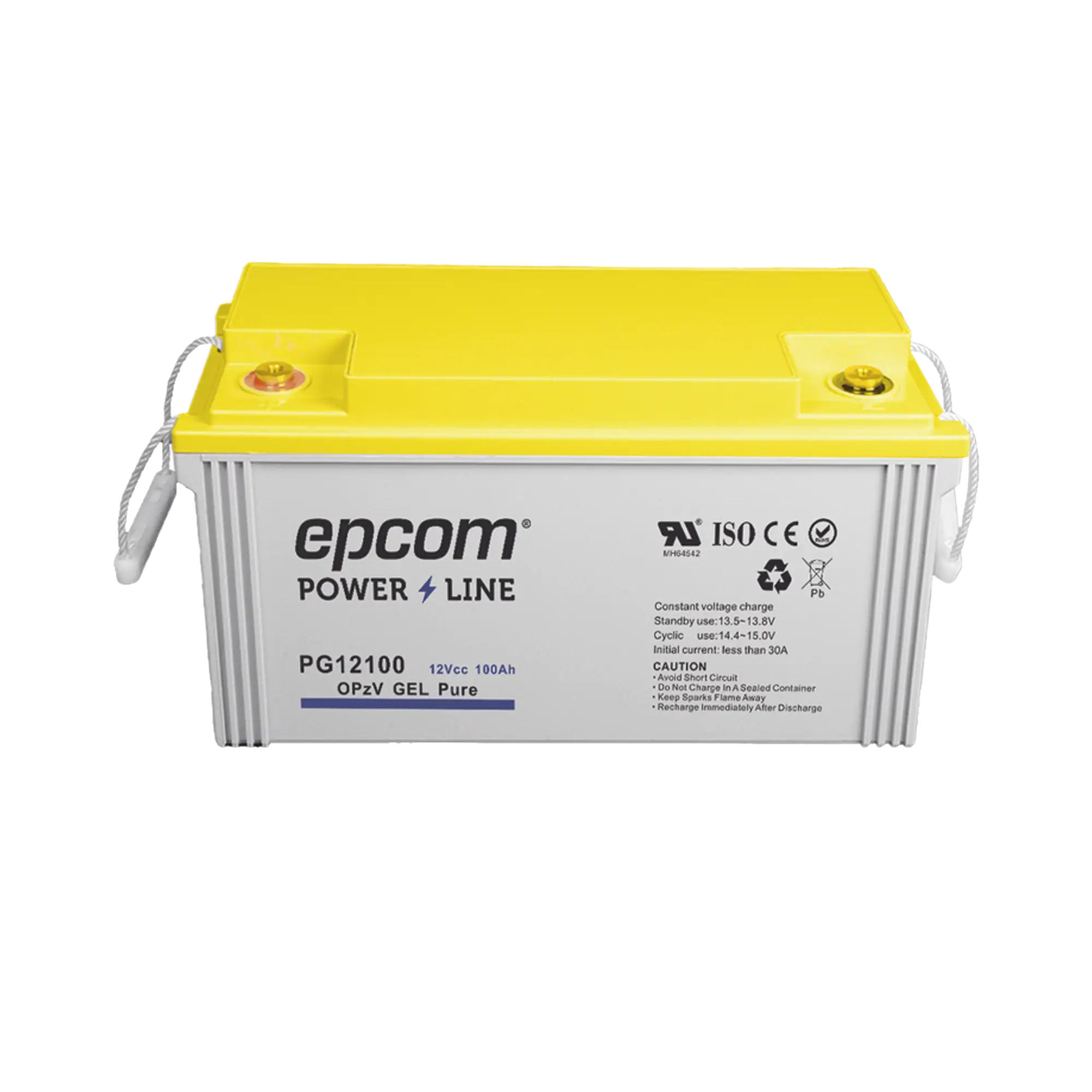 Batería de GEL PURO OPzV / 12 V @ 100 Ah / Ciclo profundo / Uso en Aplicaciones Fotovoltaicas y de Respaldo
