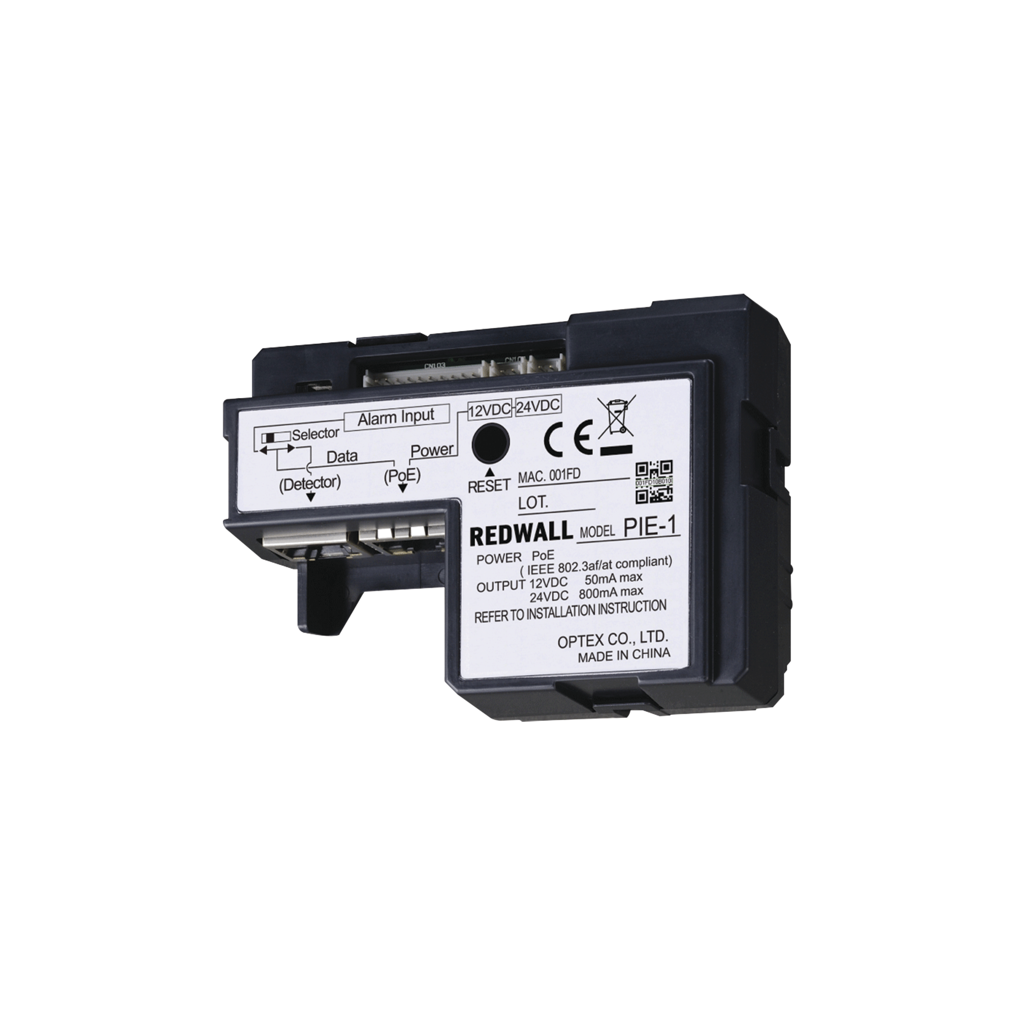 CODIFICADOR POE IP para las series REDWALL SIP, REDSCAN (RLS3060), REDBEAM