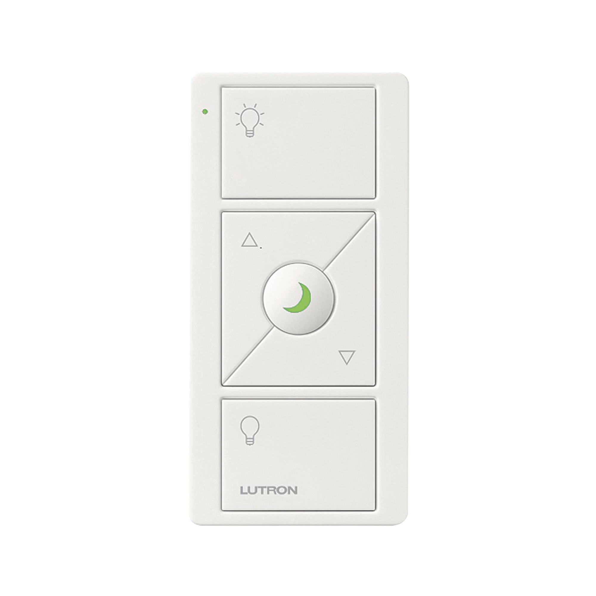 CONTROL REMOTO INALAMBRICO CON 3 BOTONES SUBIR/BAJAR, ENCENDER, APAGAR, NIGHTLIGHT color  blanco