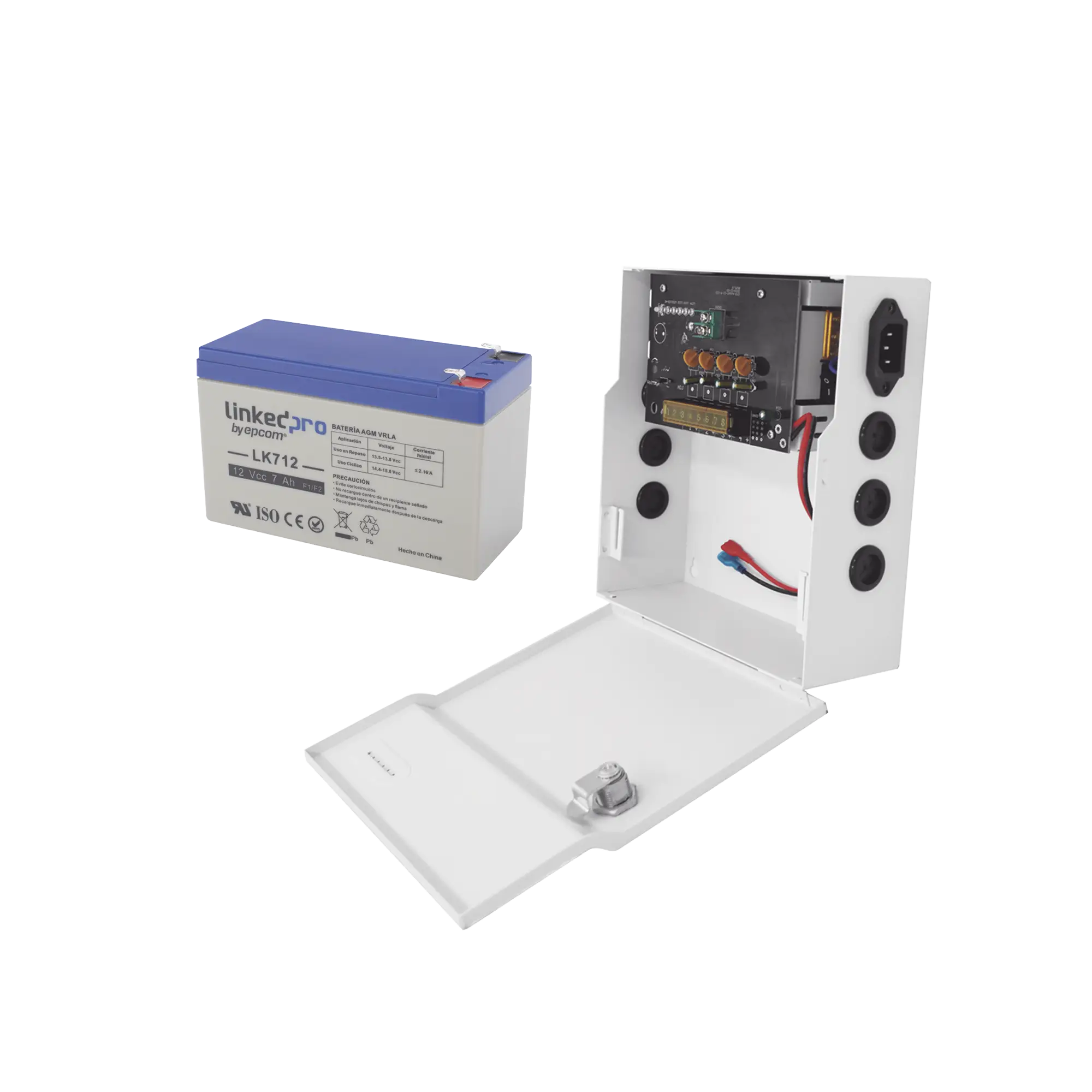 Kit / Fuente PLK12DC4ABK  + Batería incluída LK712