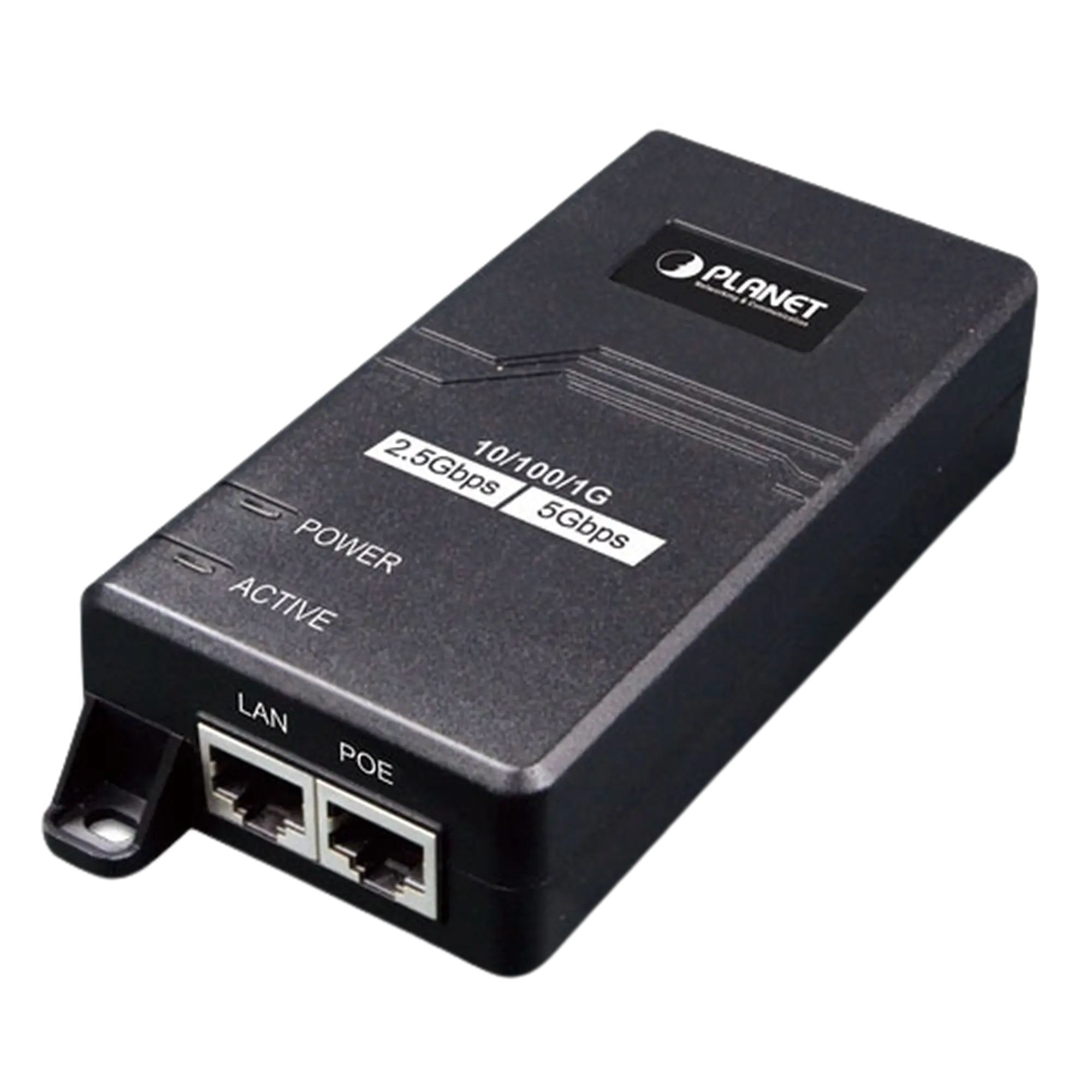 Inyector PoE 802.3 af/at, Hasta 30 W, con Puertos de 10/100/1000Mbps/ 2.5 Gbps/5 Gbps