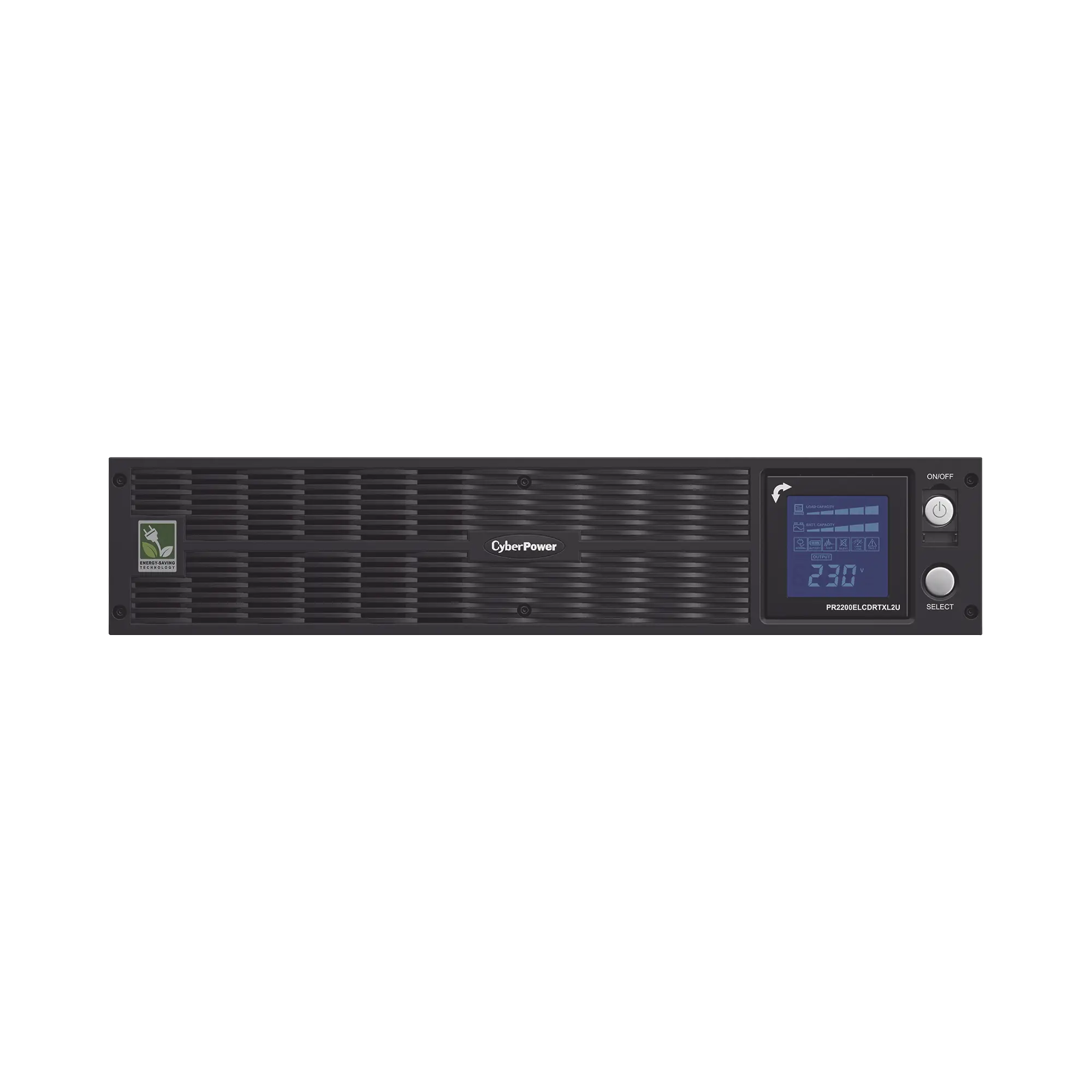 UPS de 2200 VA/2200 W, Topología Línea Interactiva, Entrada 220 Vca Tipo C20, Onda Senoidal Pura, Torre o Rack de 2 UR, Con 6 Tomas C13 y 2 C19 de 220 Vca