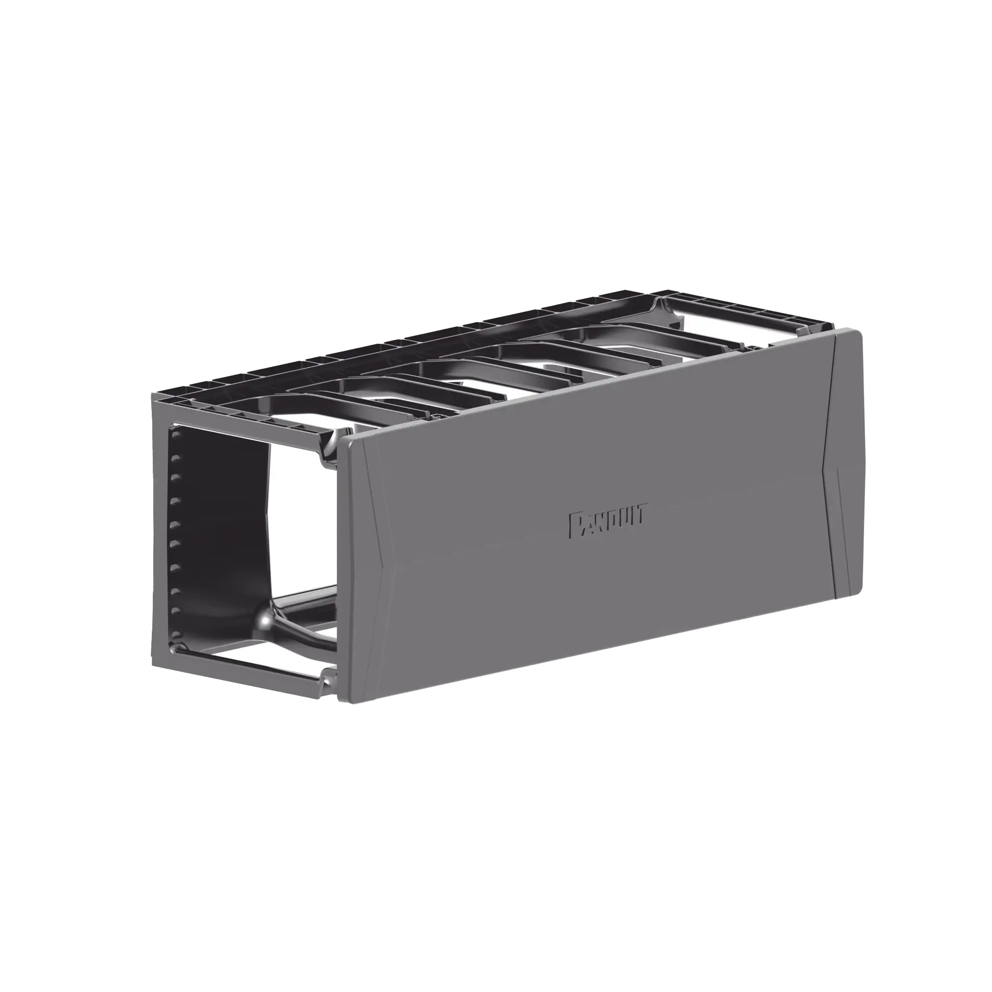 Organizador de Cables Horizontal PatchRunner™, Sencillo (Solo Frontal), Para Rack de 19in, 4UR