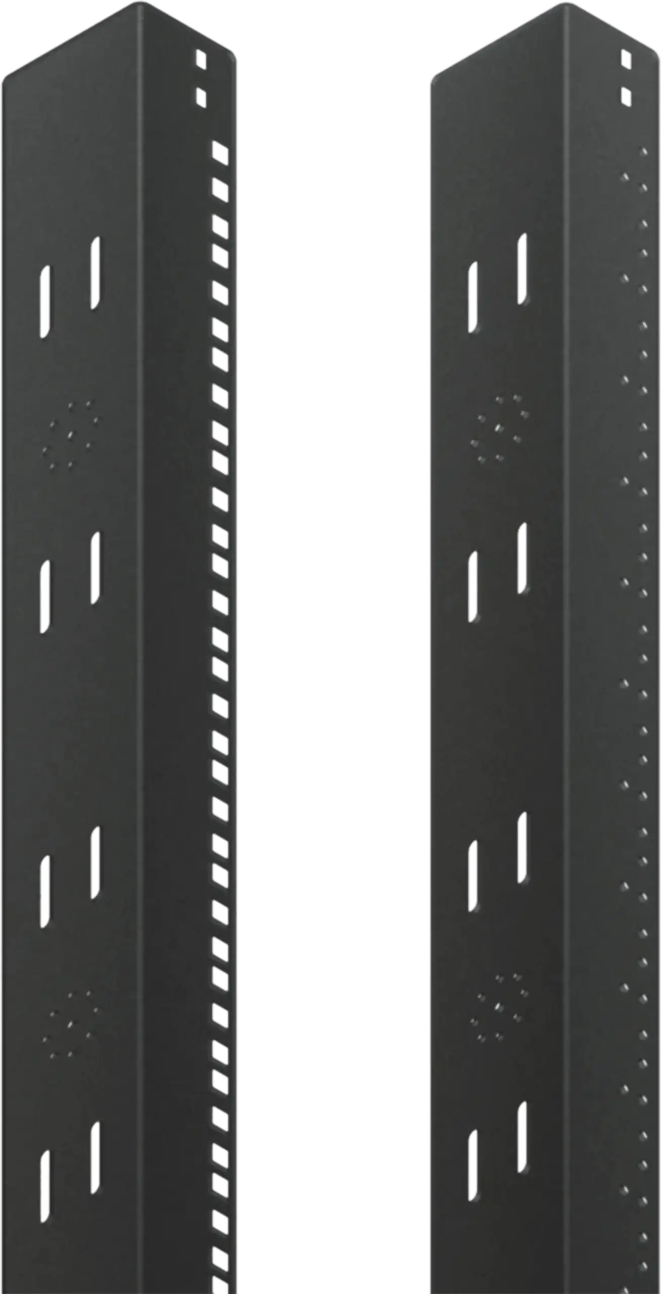 Ángulo con Tuerca Cuadrada de 19 pulgadas para rack ProLine, ajuste de 2000 mm, de acero, negro