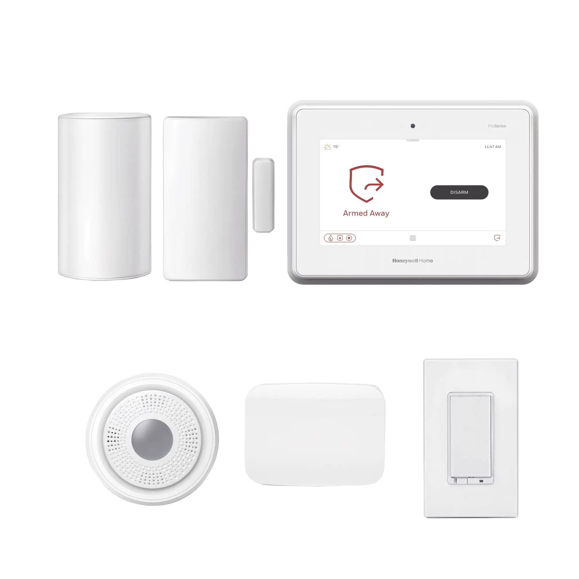 Panel de Alarma con Apagador Dimmer y Plug-in Dimmer para Tomacorriente