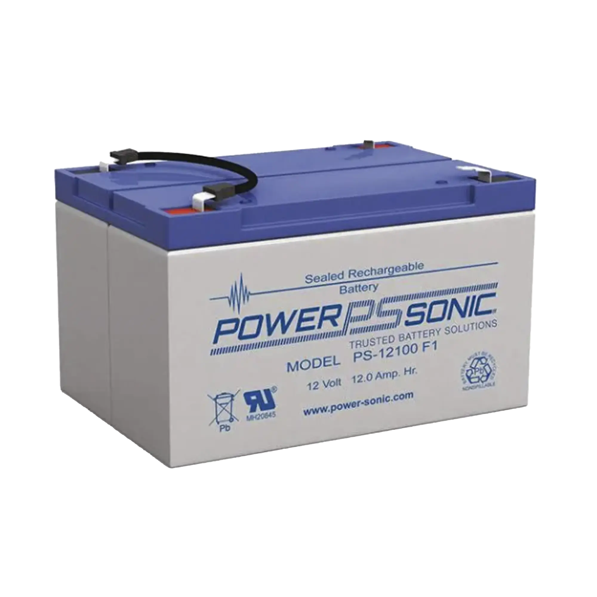 Batería 12V, 12AH, Para Respaldo, Tecnologías AGM/VRLA, 5 Años Vida Útil, Terminales F1, Reconocida UL