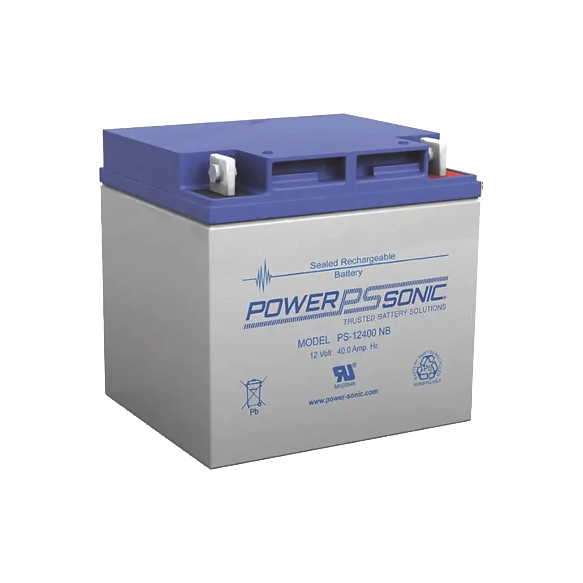 Batería 12V, 40AH, Para Respaldo, Tecnologías AGM/VRLA, 5 Años Vida Útil, Terminales T6, Reconocida UL