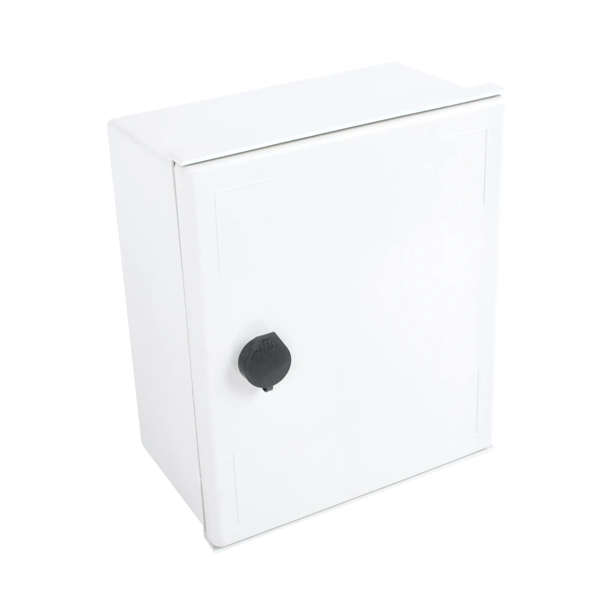 Gabinete de Poliéster IP65 Uso en Intemperie (250 x 300 x 140 mm) con Placa Trasera Interior de Plástico (Incluye Chapa y Llave).
