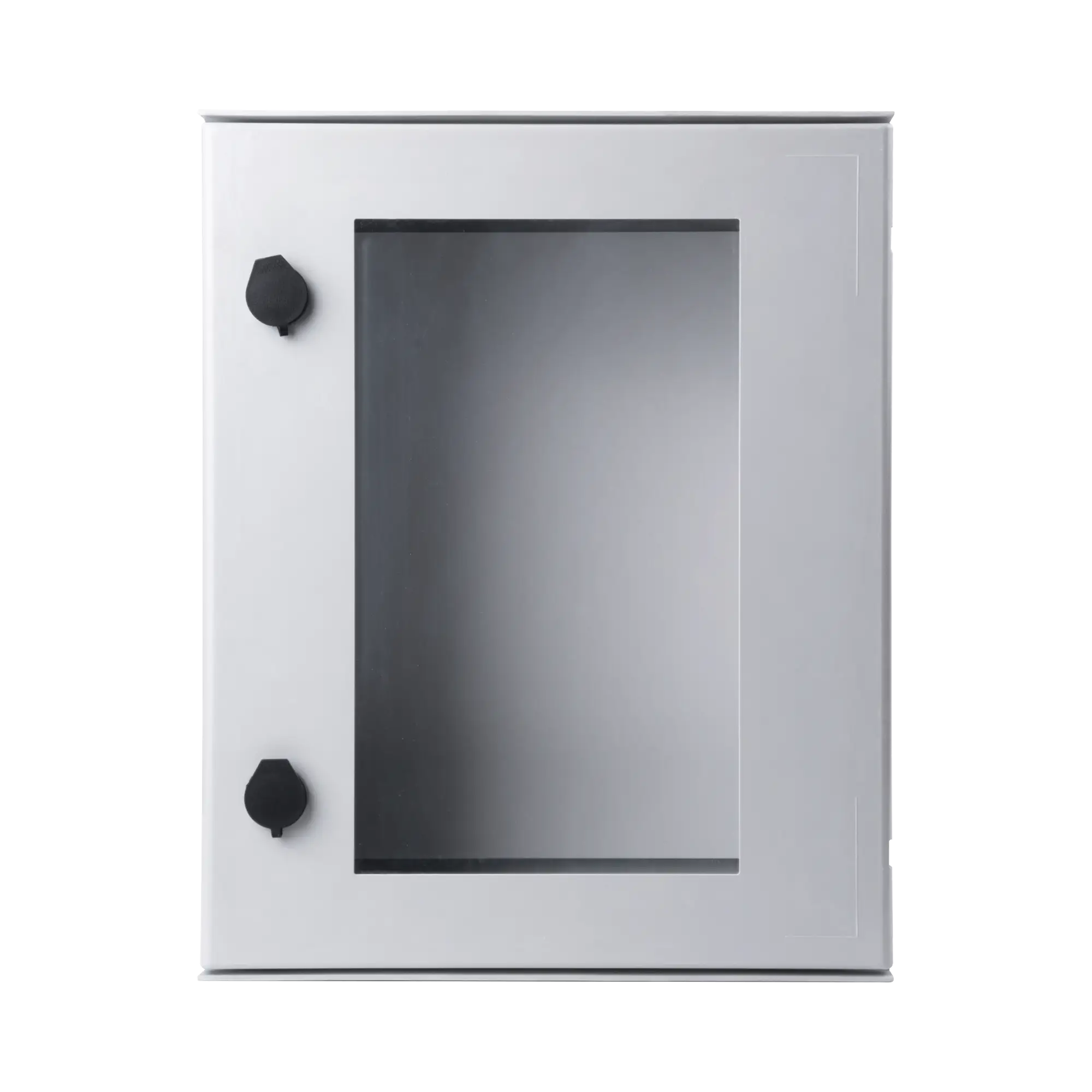 Gabinete de Poliéster IP65 Puerta Transparente, Uso en Intemperie (400 x 500 x 200 mm) con Placa Trasera Interior de Plástico (Incluye Chapa y Llave).