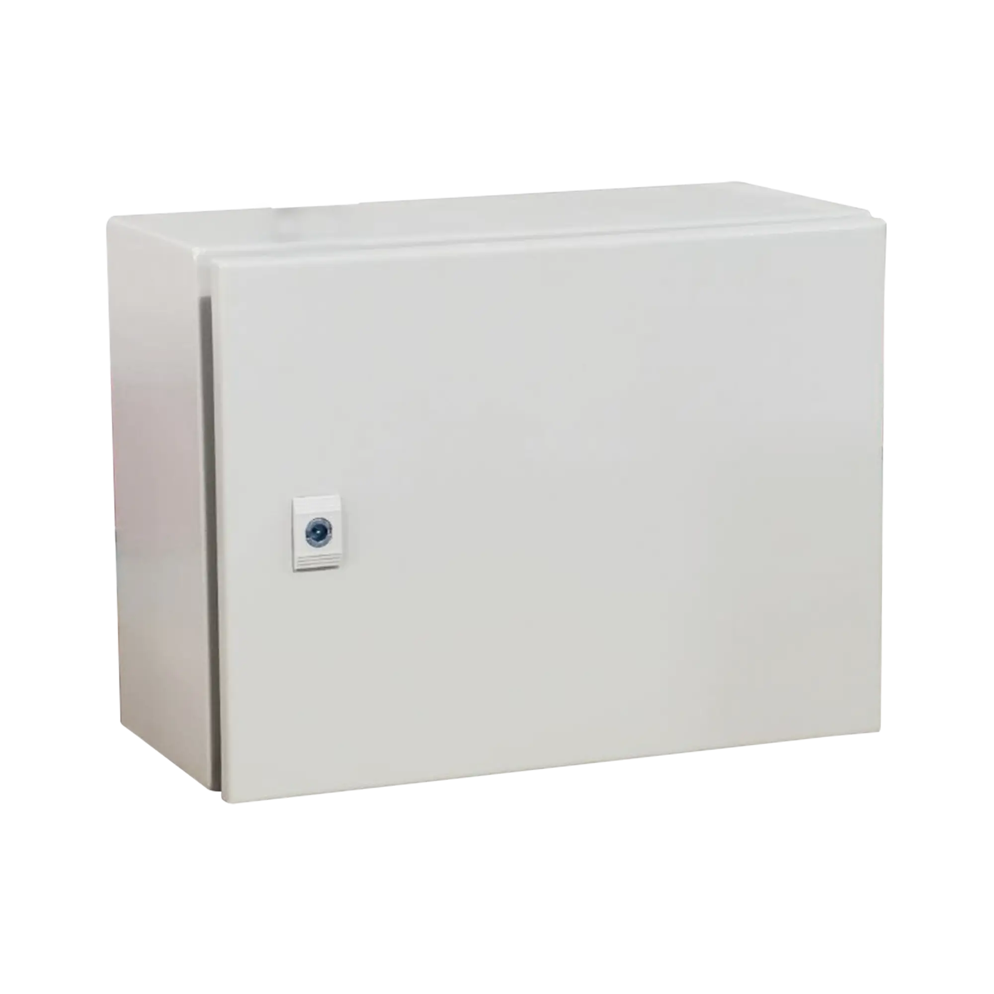 Gabinete de Acero IP66 Uso en Intemperie (500 x 300 x 300 mm) con Placa Trasera Interior Metálica y Compuerta Inferior Atornillable (Incluye Chapa y Llave T). Ideal para Centros de Carga y Tableros de Control