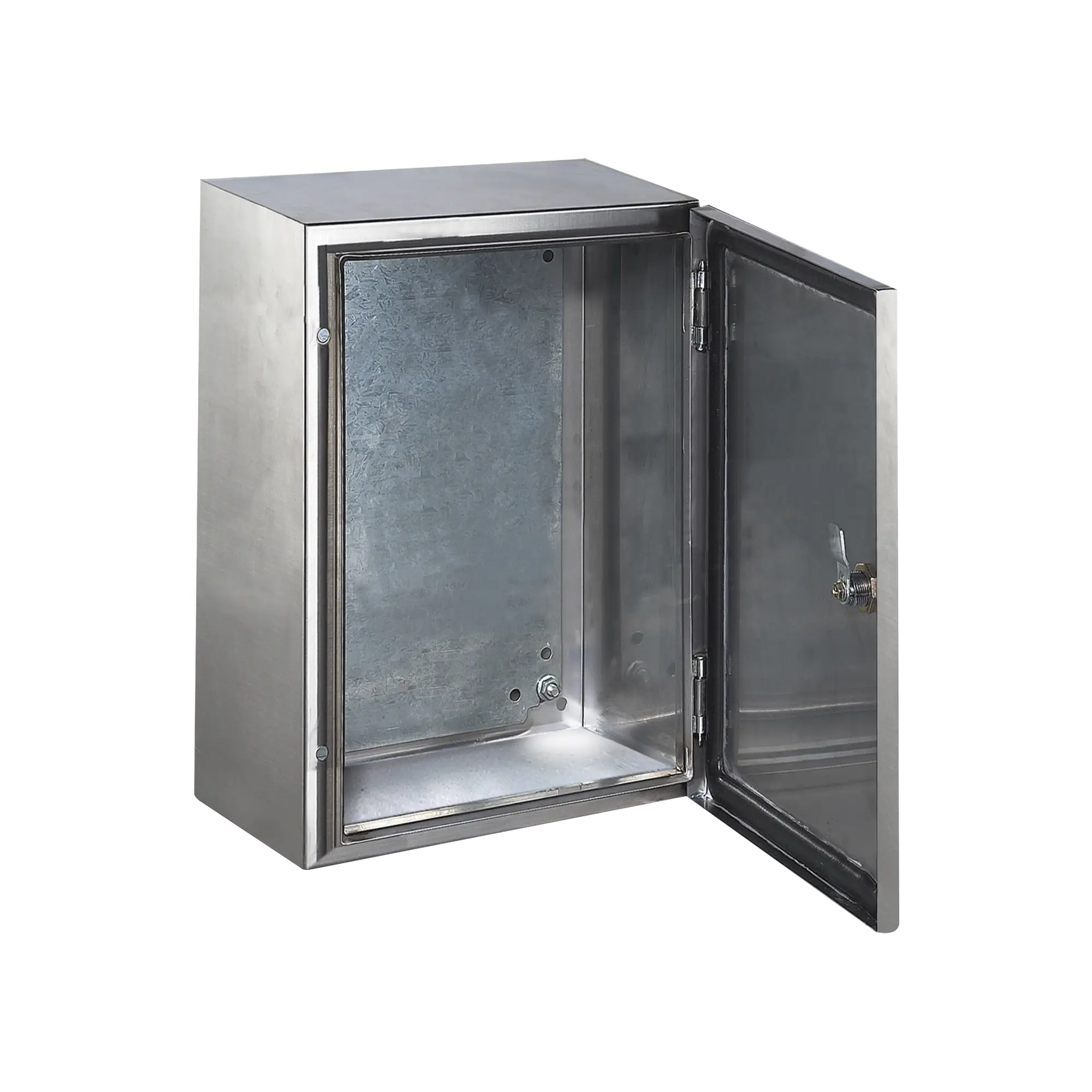 Gabinete de Acero Inoxidable IP66 Uso en Intemperie (600 x 800 x 200 mm) con Placa Interna Galvanizada.