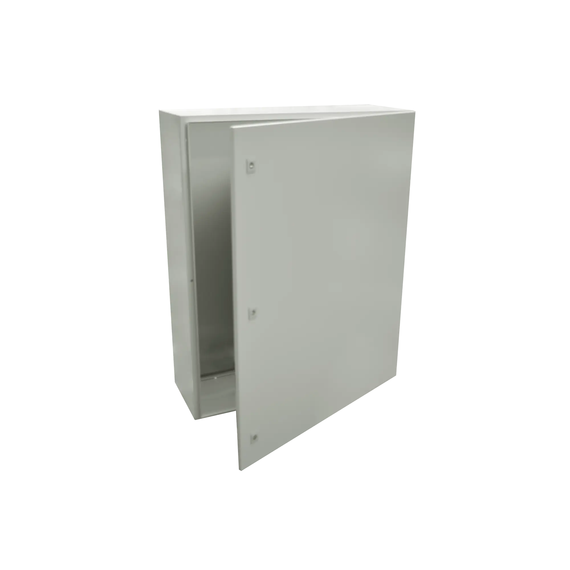 Gabinete de Acero IP66 Uso en Intemperie (800 x 1200 x 400 mm) con Placa Trasera Interior Metálica y Compuerta Inferior Atornillable (Incluye Chapa y Llave).