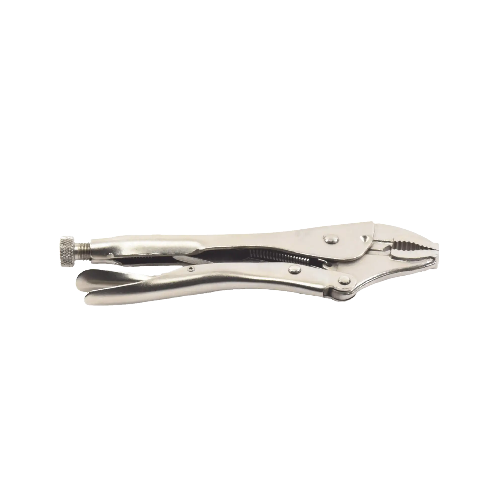 Pinza Perra Ajustable de Presión de 10”. Quijada Curva con Corta Alambre. Acero CR-V