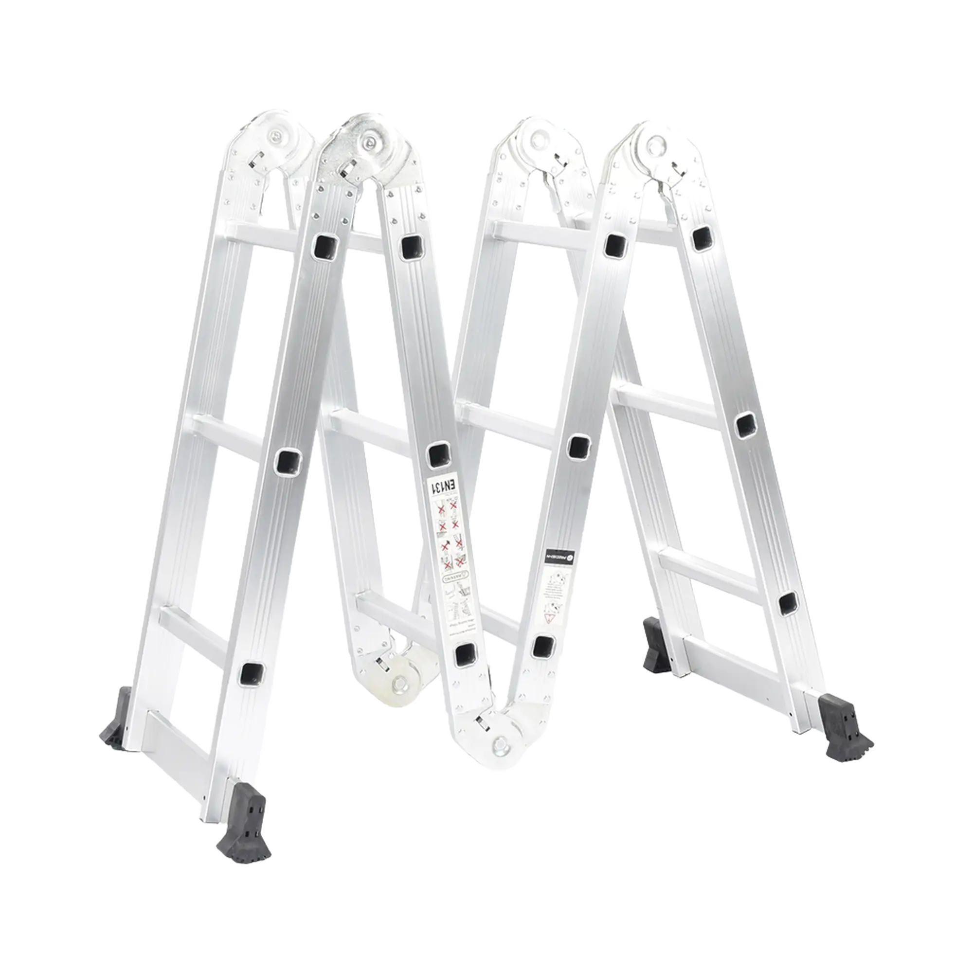 Escalera Multiposiciones de Aluminio de 3.52 Metros, Soporta 150 kg