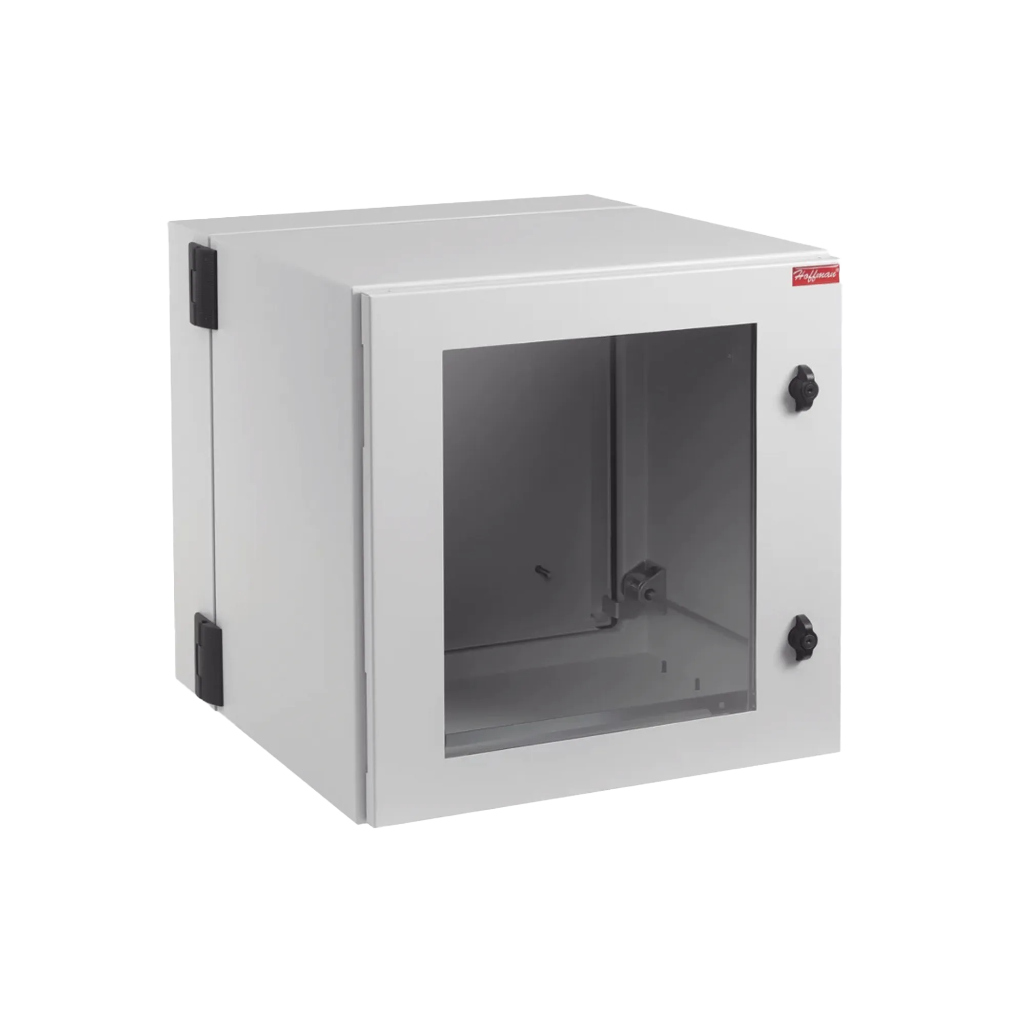 Gabinete Industrial ProTek de Puerta con Ventana, Protección NEMA Tipo 12; IP55; IK10, Abatible, Fabricado en Acero, 12 UR, Color Gris Claro