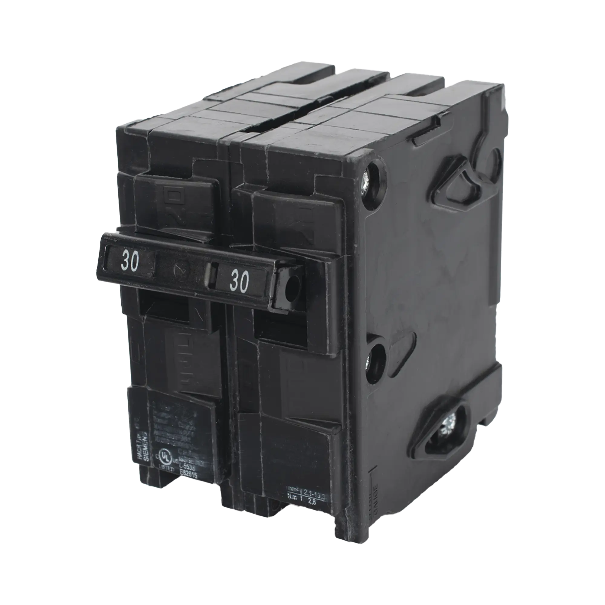 Interruptor automático enchufable tipo QP 2 polos, 30 amp