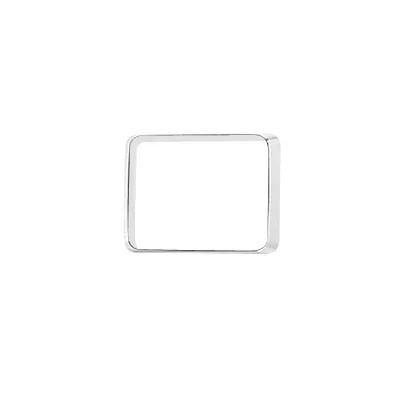 Bisel cromado con empaque para luces Quadraflare 9X7