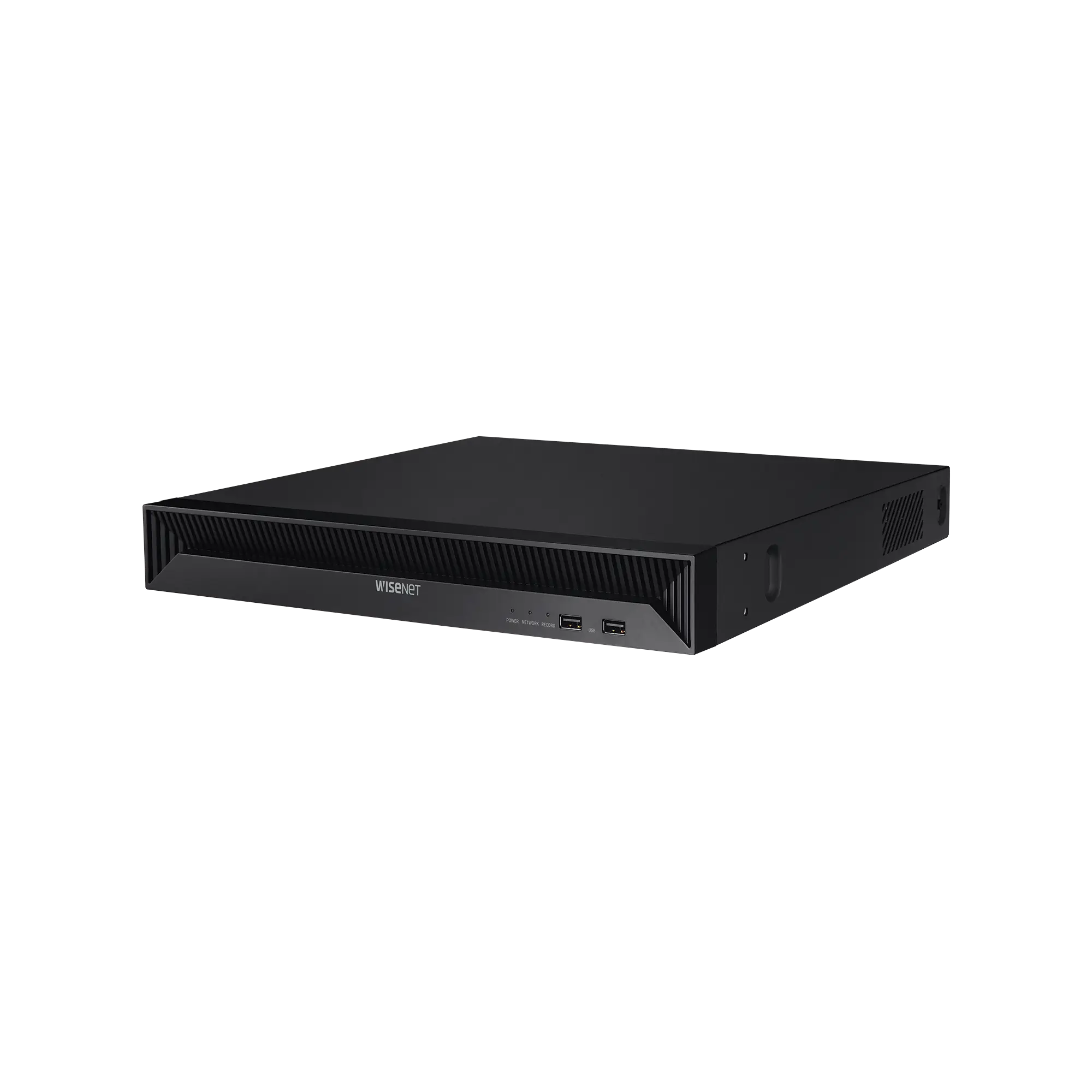 NVR 8 Megapíxel / 16 canales / H.265 / P2P Wisenet / 16 puertos PoE / 128Mbps