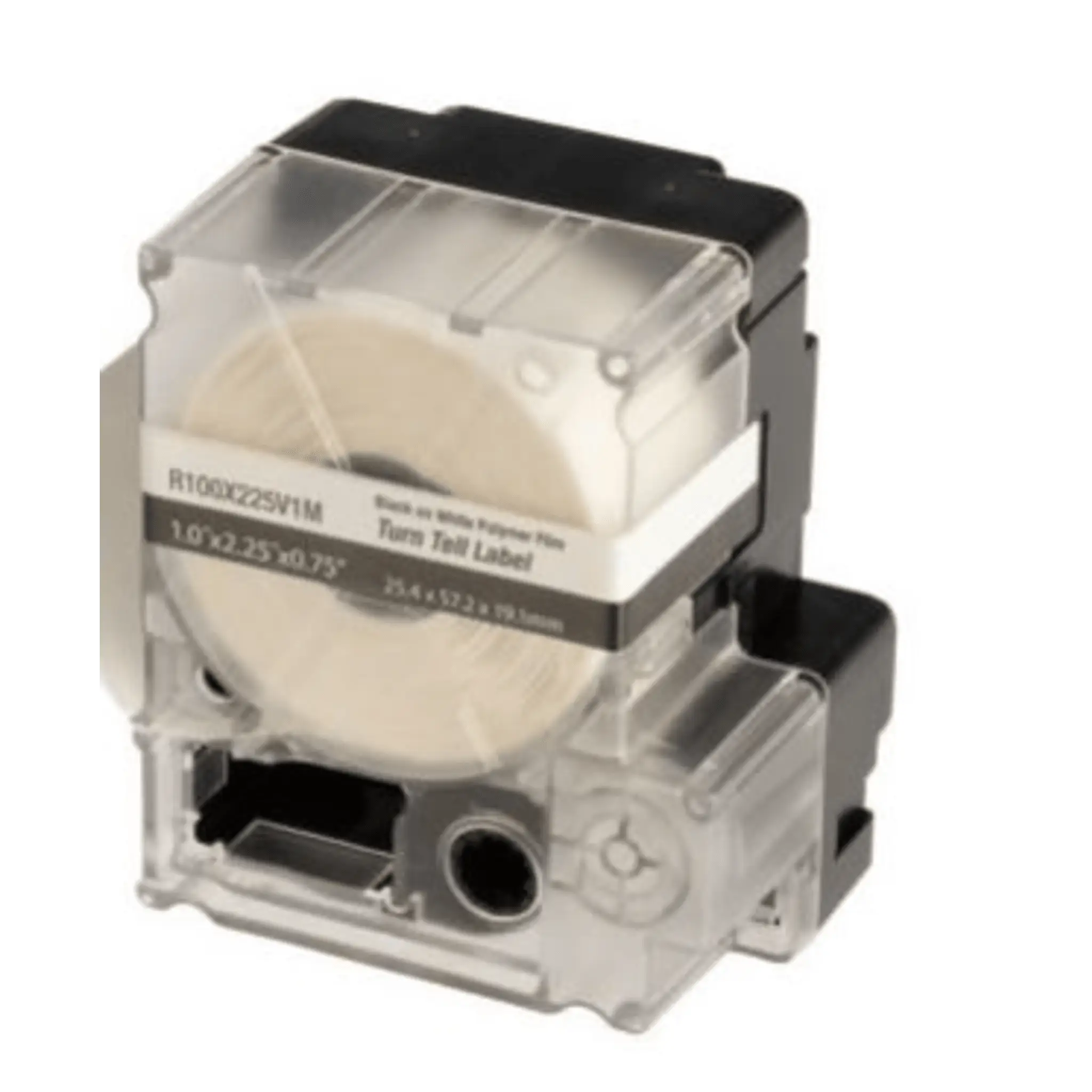 Casete de 75 Etiquetas Autolaminadas Turn-Tell, Con Rotación para Mejor Visibilidad, para Cables Categoría 6 FTP y categoría 6a/10Gig, Calibre Awg 8 – 4