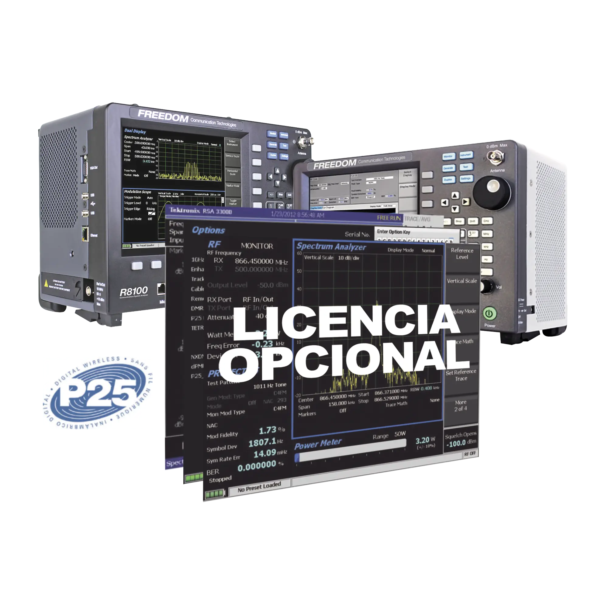 Opci贸n de Software para Proyecto APCO 25 Troncal Fase 1 en R8000 /R8100 (Requiere R8-P25).