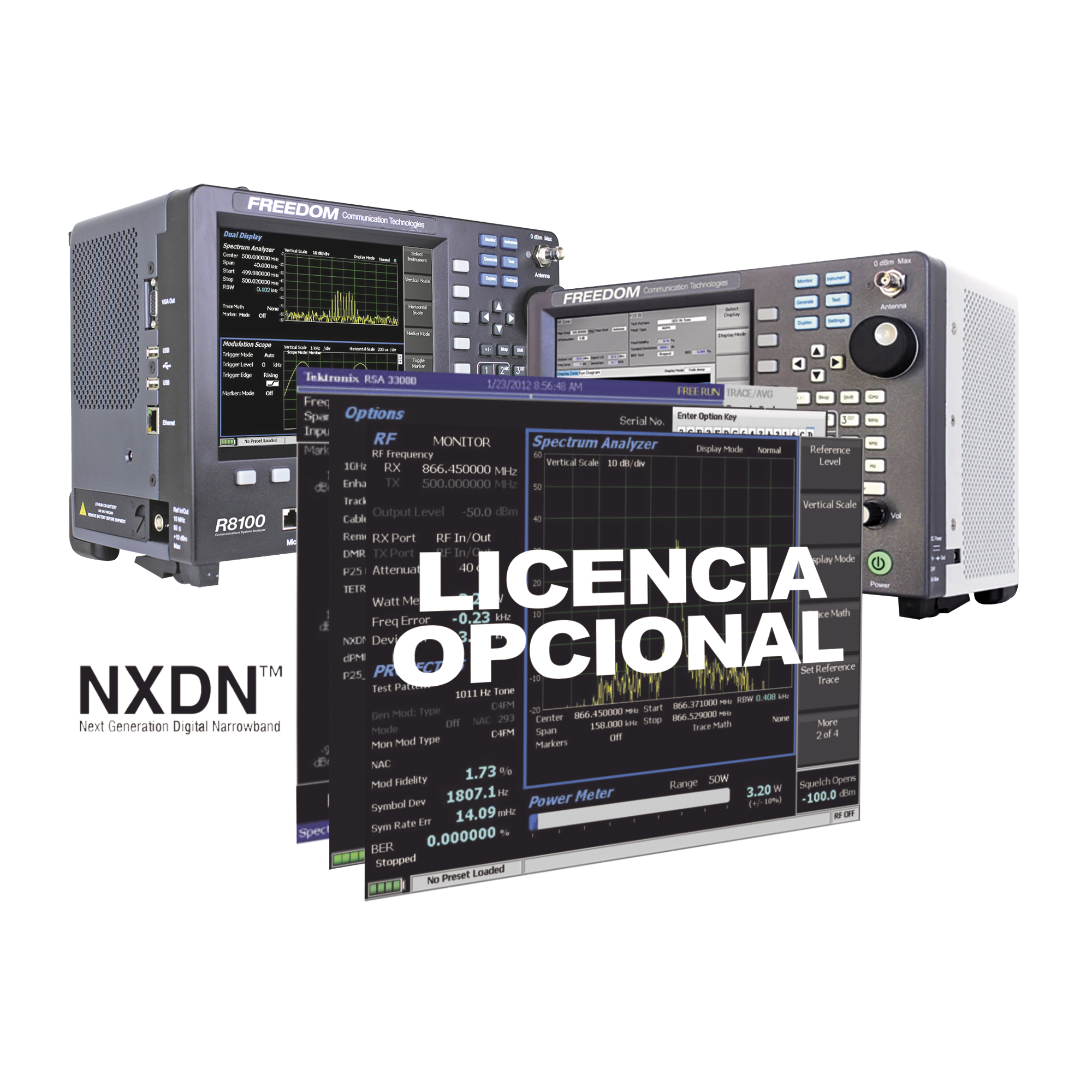 Opci贸n de Software para prueba de Sistemas con Protocolo NXDN en R8000 /R8100.