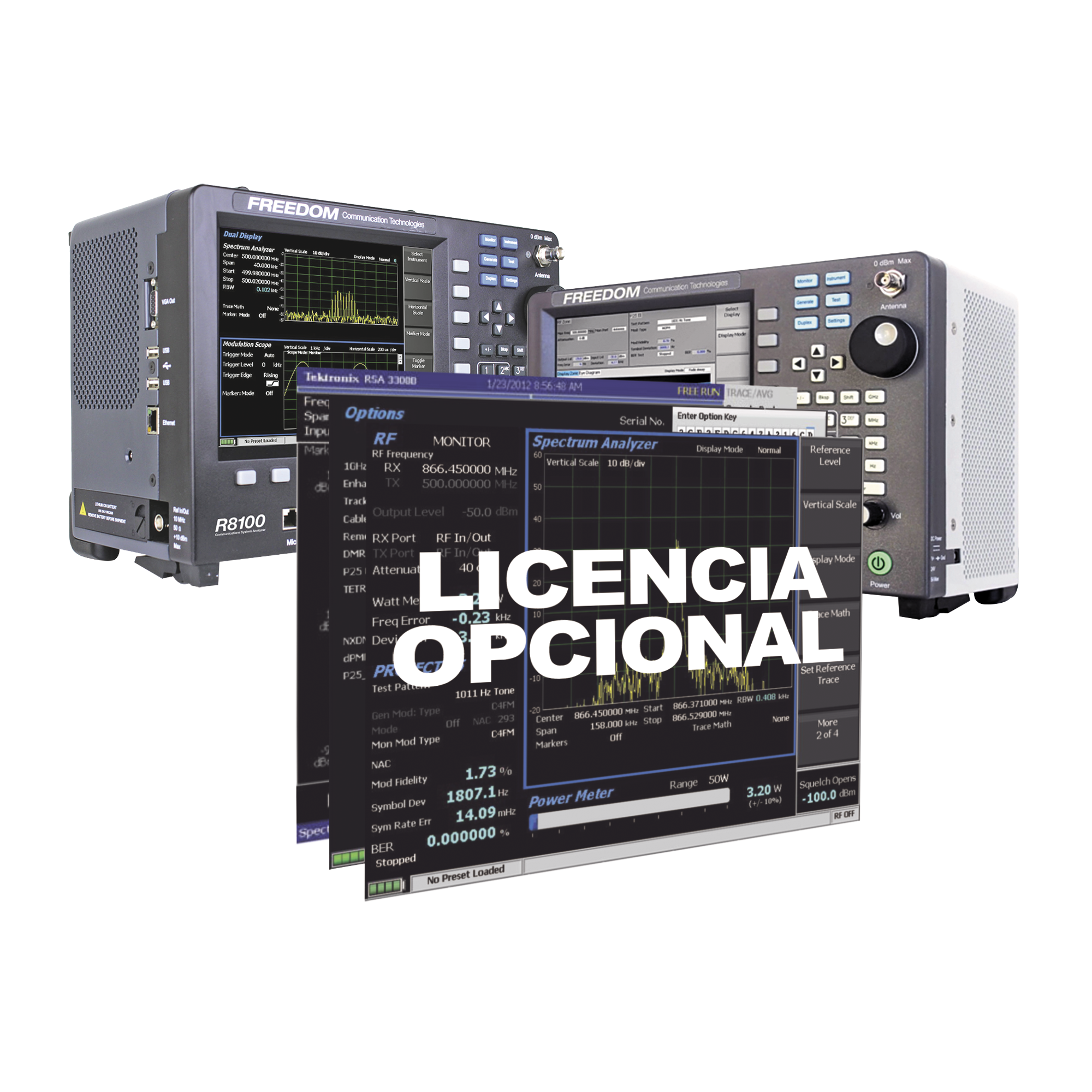 Opci贸n de Software para Generador de Rastreo en Analizadores R8000 /R8100 (Tracking Generator).