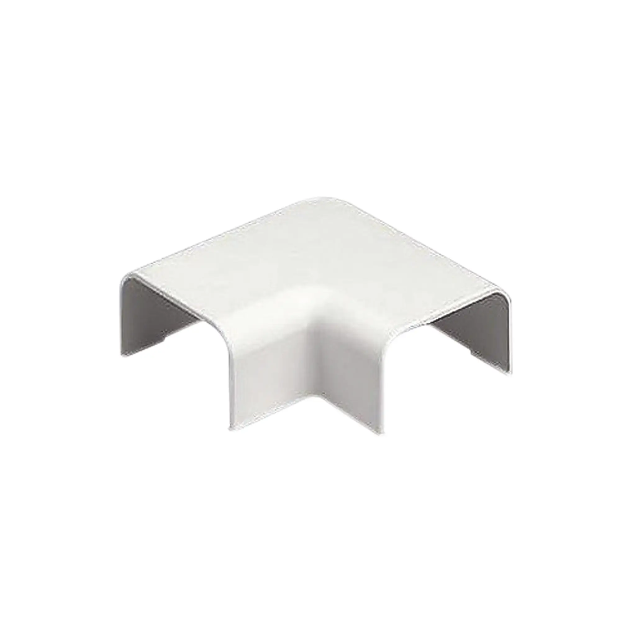 Conexión en ángulo recto «L», para uso con canaleta LD10, material ABS, Color Blanco Mate