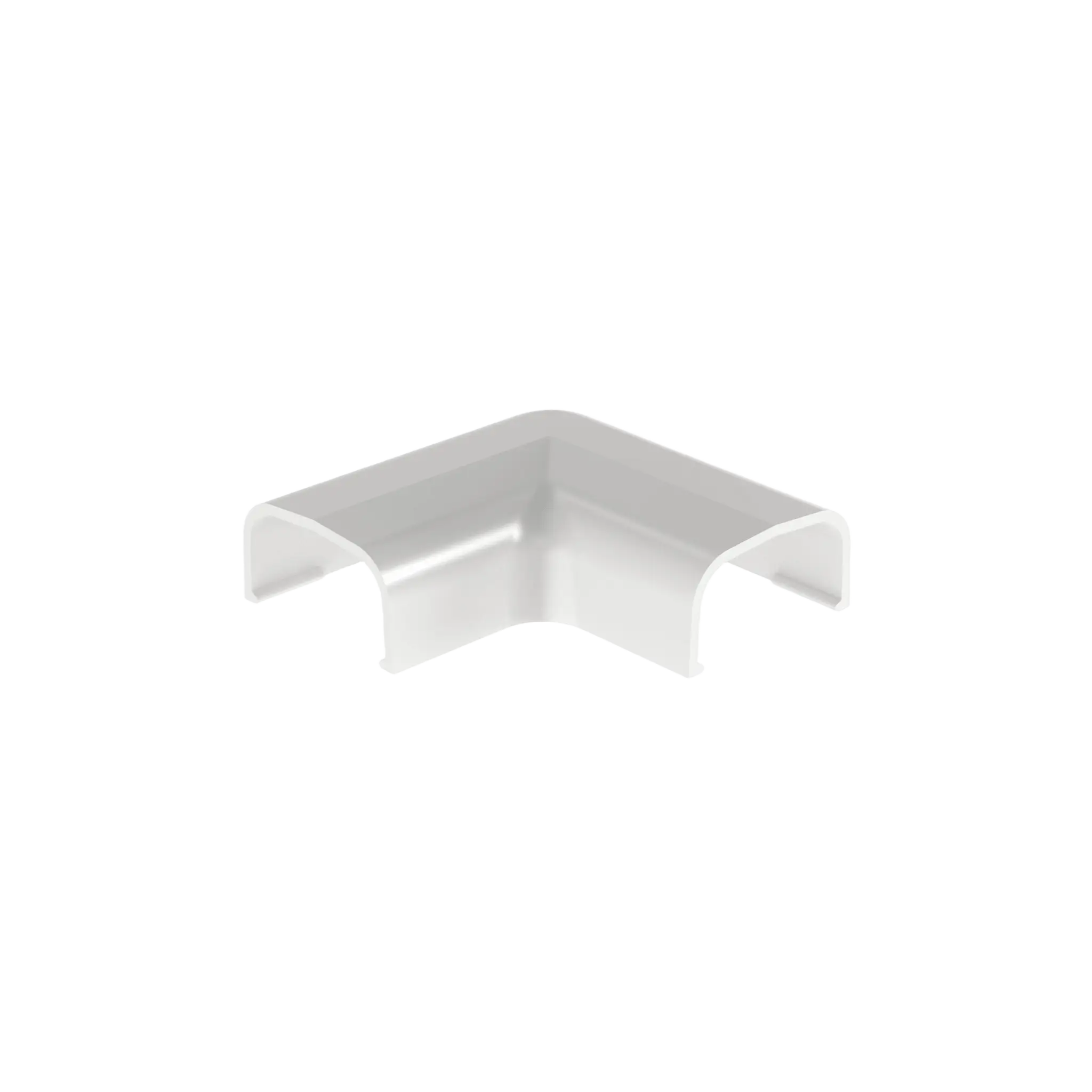 Conexión en ángulo recto "L", para uso con canaleta LD5, material ABS, Color Blanco