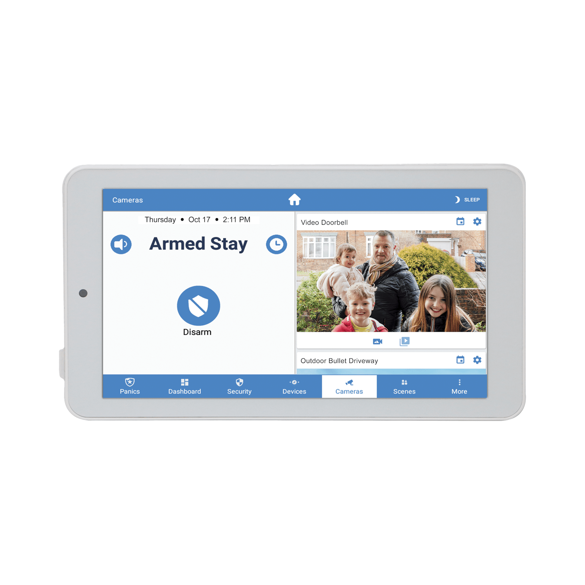 ALULA – Touchpad Slimline para Panel ALULA / Pantalla 7» Android / Control Local de Seguridad / Montaje en Pared y Escritorio / Wi-Fi Cifrada / Batería de Respaldo