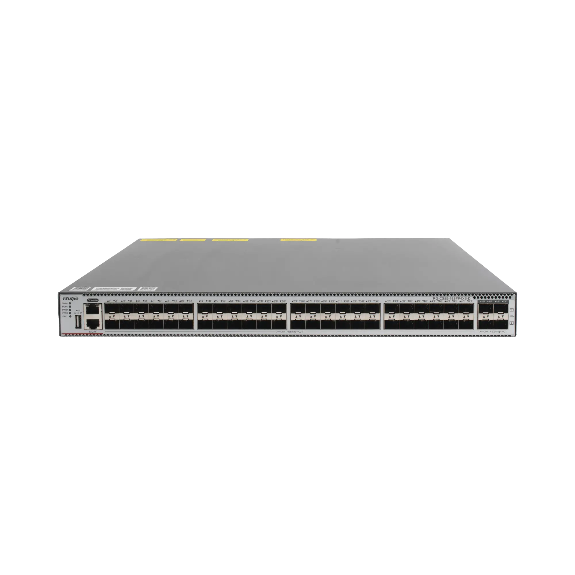 Switch de Distribución Capa 3 con 48 puertos SFP 1G y 4 SFP+ 10Gb, Administración gratuita desde la nube.
