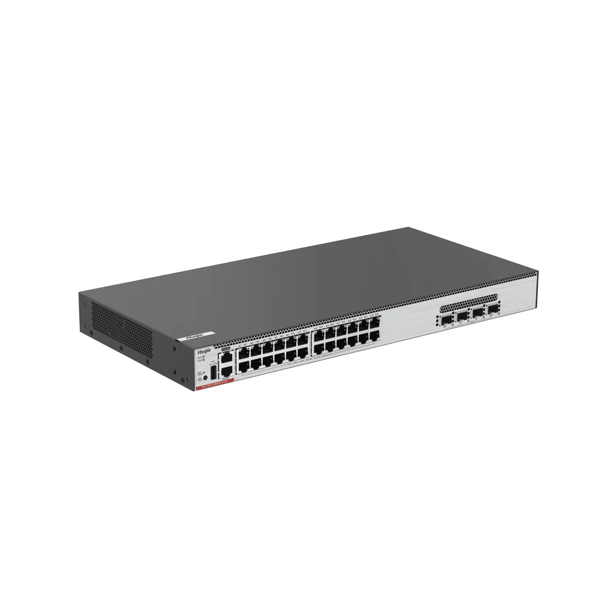 Switch Core PoE 802.3bt 370W Capa 3 Multi-Gigabit 24 puertos 5Gb/2.5Gb/1Gb/100M, 4 puertos fibra SFP28 25Gb