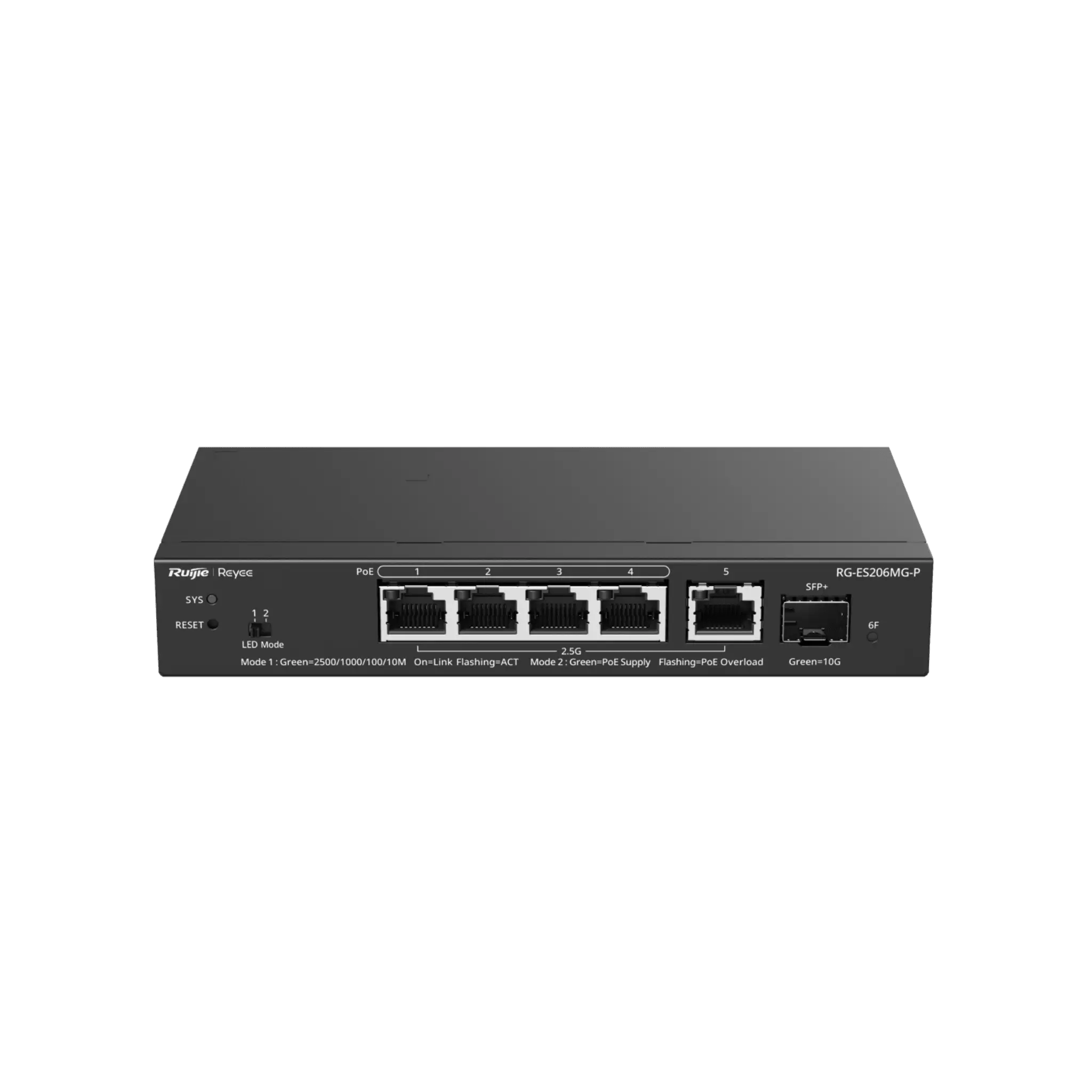 Switch Administrable Capa2 PoE+ con 5 puertos Multi-Gigabit 2.5Gb, hasta 70w PoE