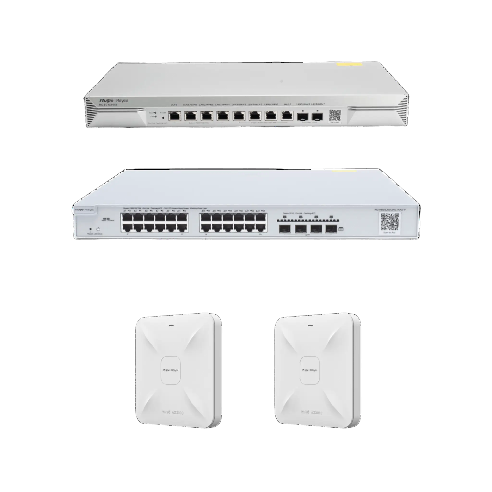 Solución Completa de Red para hasta 1500 Clientes y hasta 9 servicios de Internet., Ideal para Iniciar un Proyecto de Hotelería u Oficina