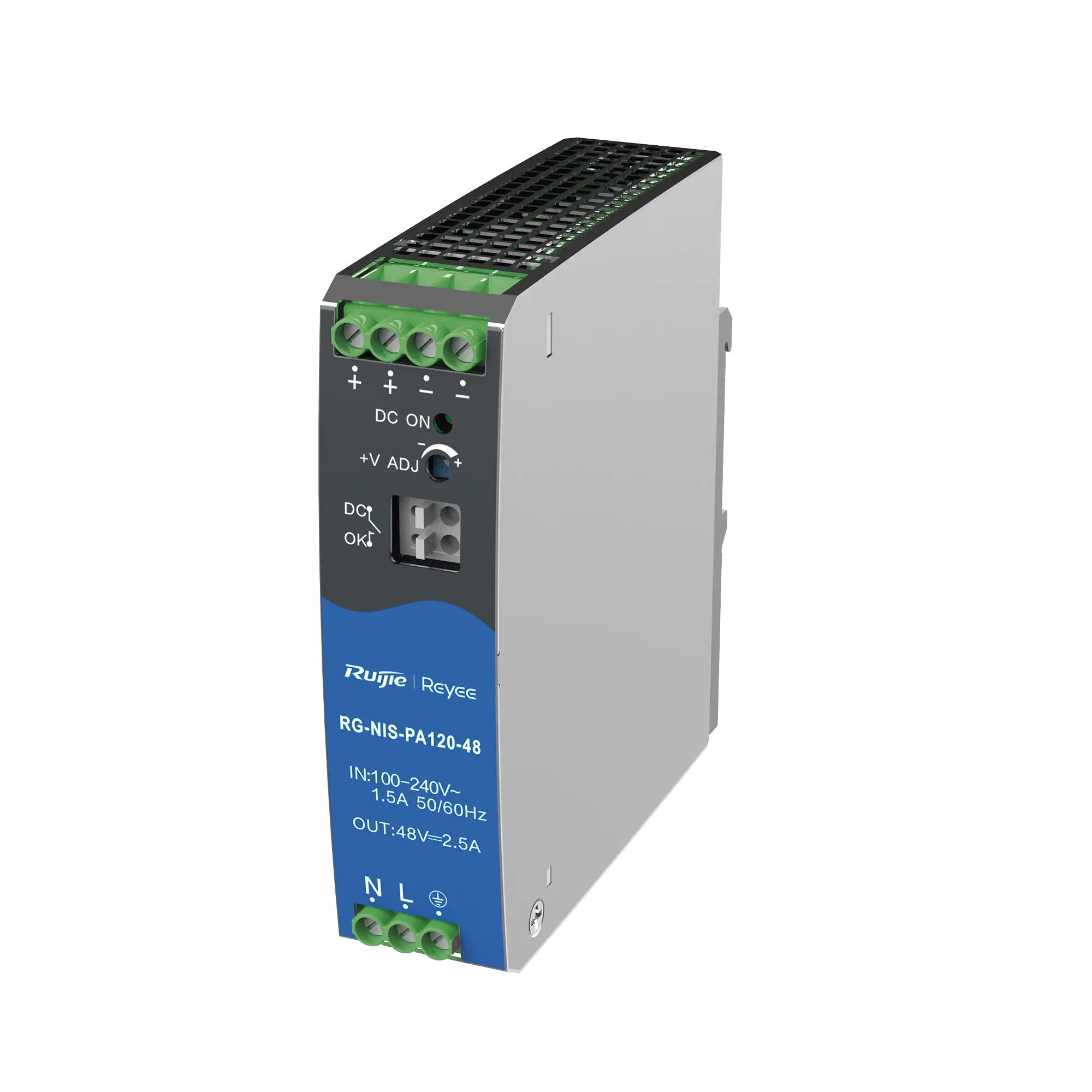 Fuente de Alimentación AC/DC 120W DIN-RAIL para Switch Industrial